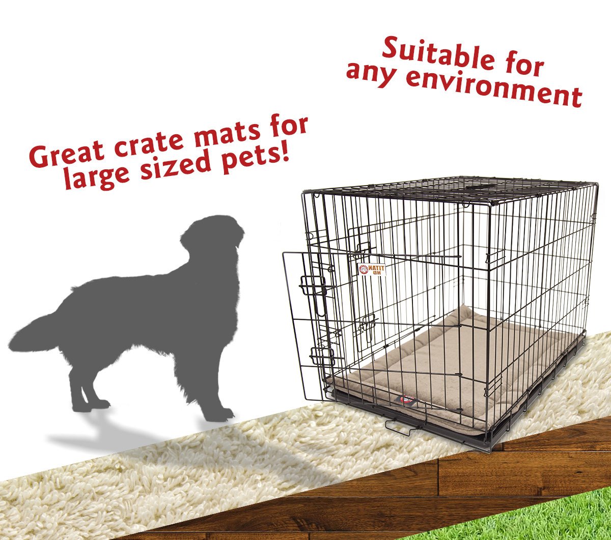 42' Villa Pearl Crate Dog Bed Mat By Majestic Pet Products