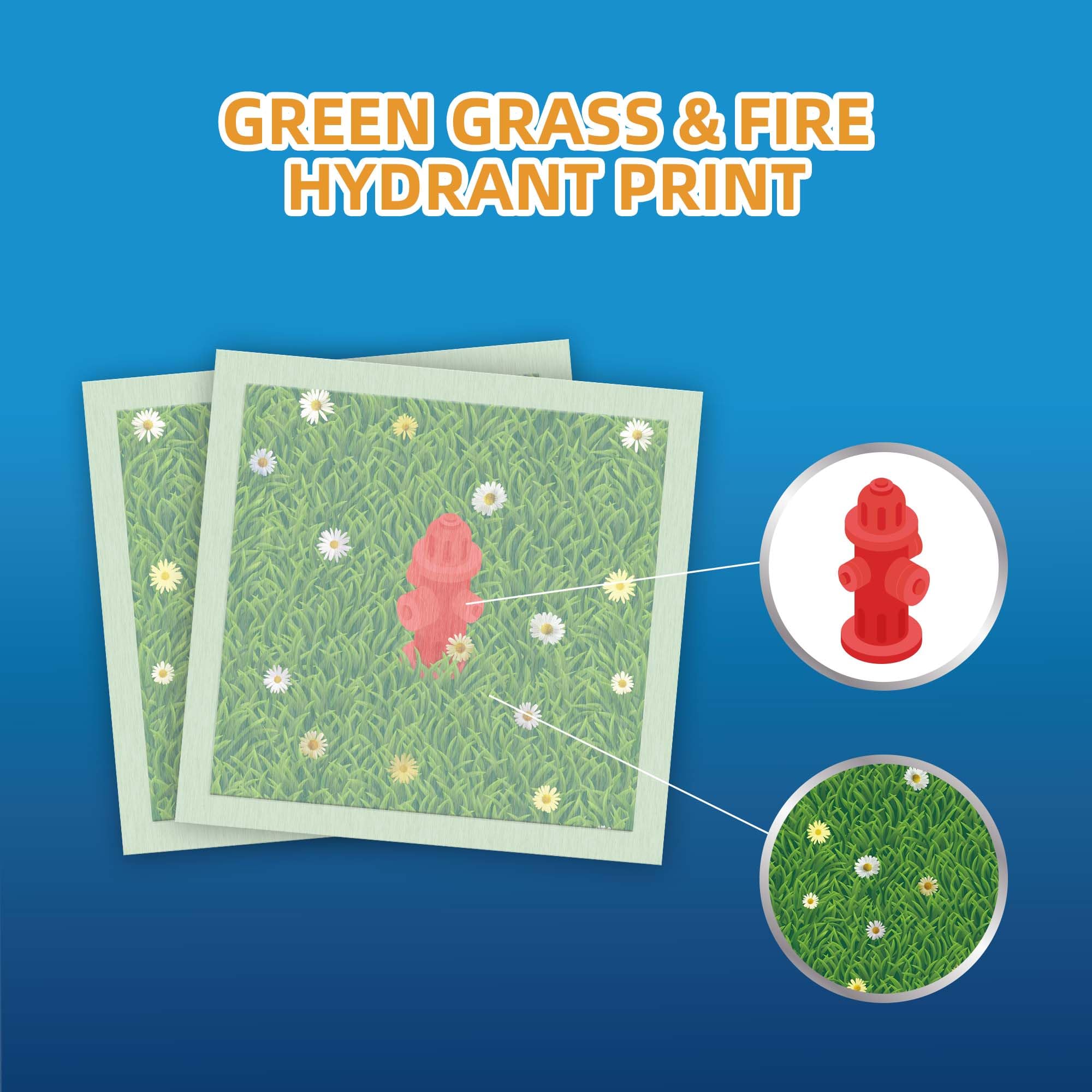 HONEY CARE Dog Training Pads with Grassfield & Fire Hydrant Printing?Eliminating Urine Odor Puppy Pads ? Premium Dog Pee Pads (1