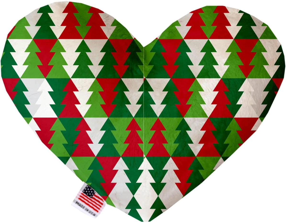 Mirage Pet Product Classy Christmas Trees 6 Inch Canvas Heart Dog Toy