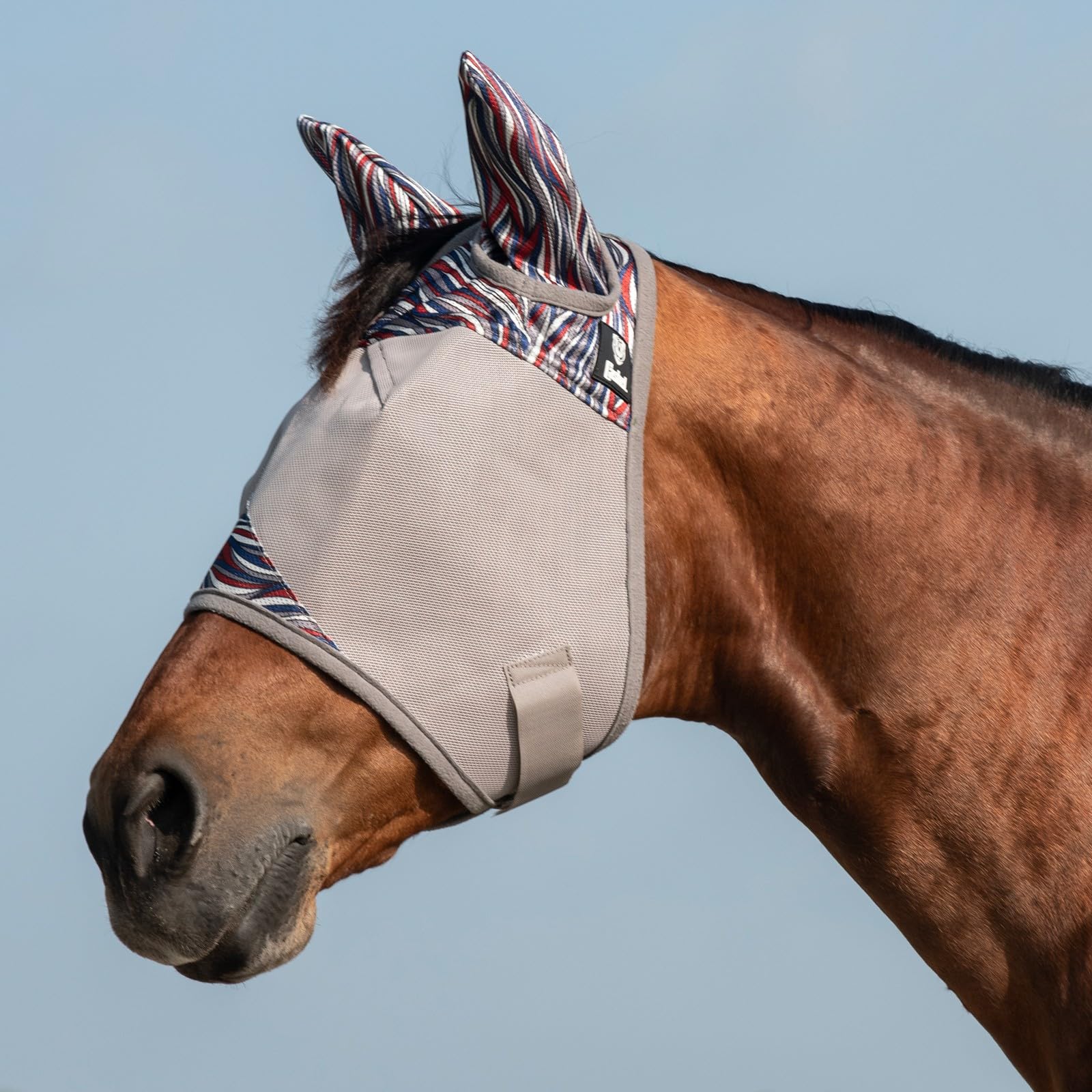 Cashel Crusader Fly Mask, Standard with Ears (American Wave, Arabian)