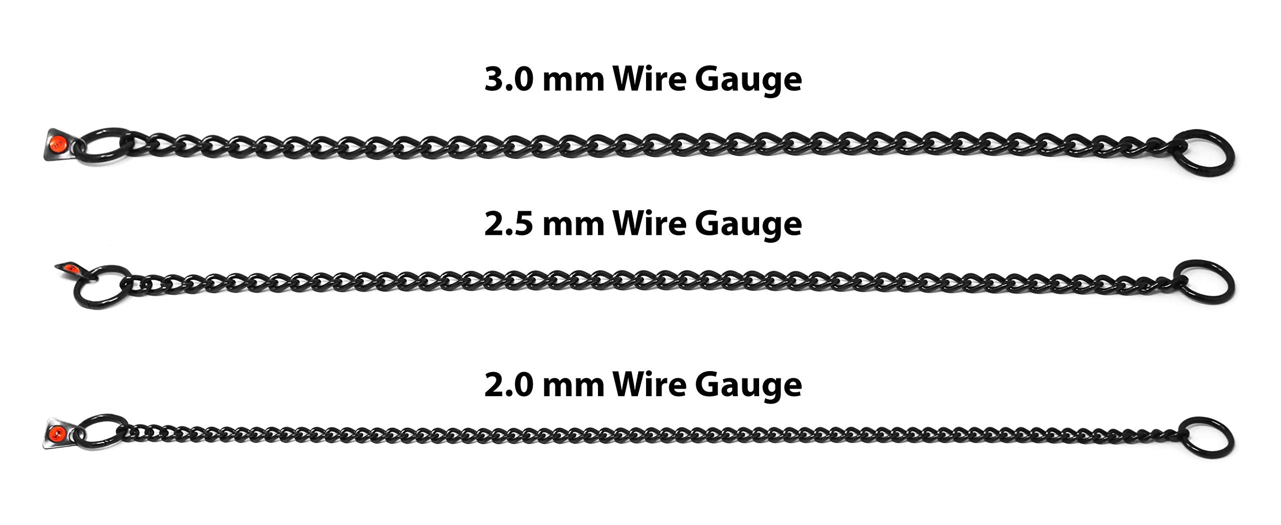 Herm Sprenger Black Stainless Steel Choke Dog Training Collar No-Pull Slip Chain For Small Medium Large Dogs For Easy Control Show Chain Collar Made In Germany 3Mm 22In (55Cm)