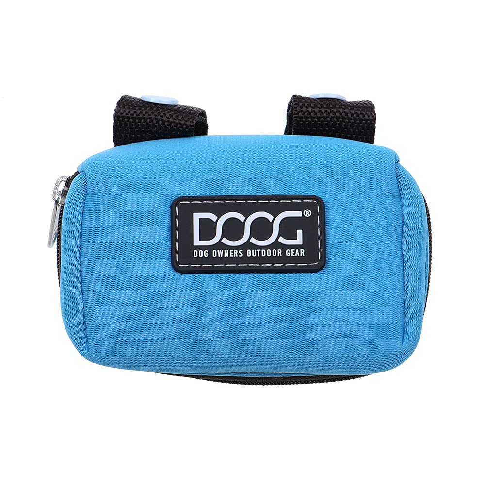 Doog Walkie Pouch, 20 Pre-Loaded Doggy Waste Bags, Easily Clips On Leashes, Keep Hands Free (Neoprene)