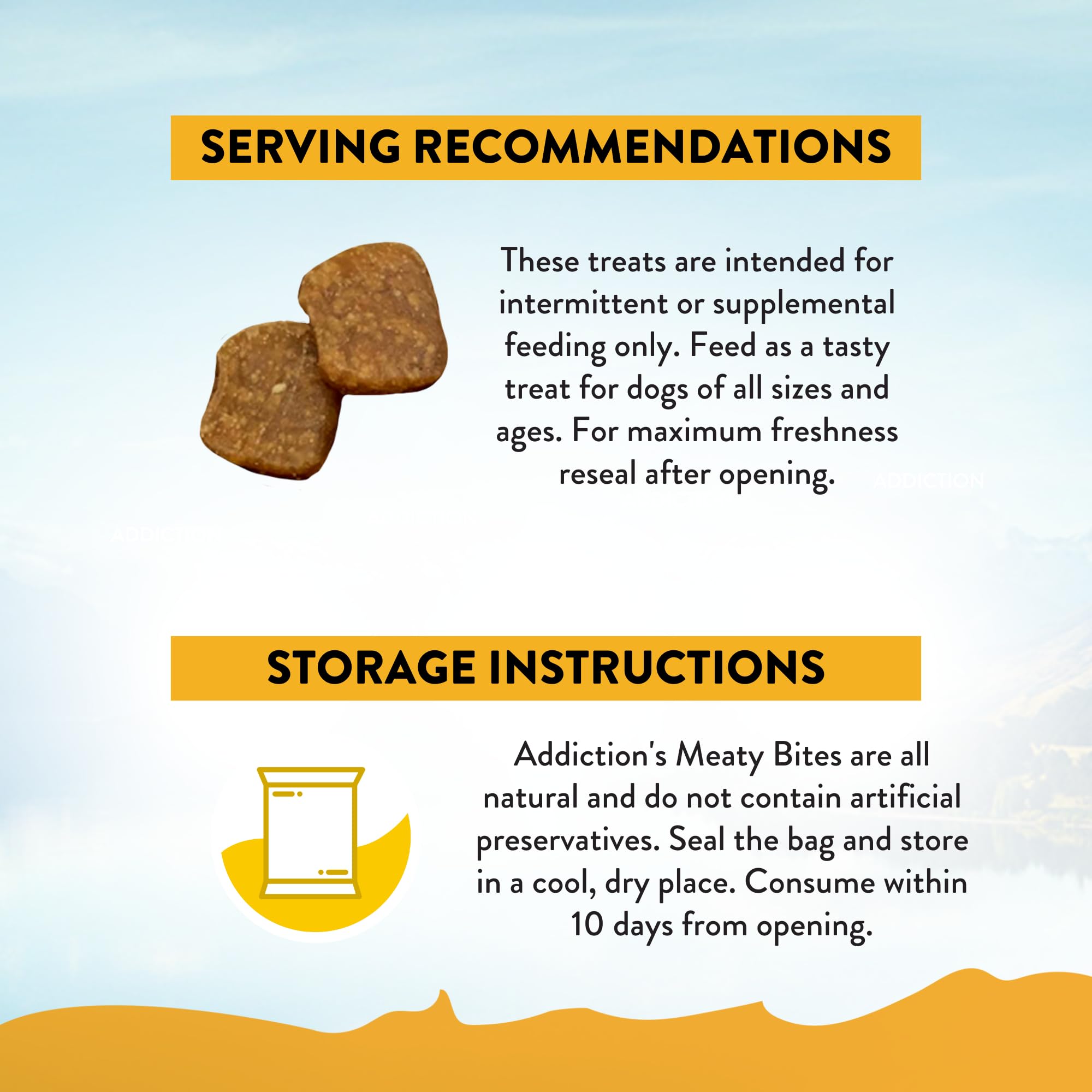 Addiction Meaty Bites Chicken Recipe - Dog Treats - Crafted in New Zealand - High Meat Content - Grain and Gluten-Free - Soft an