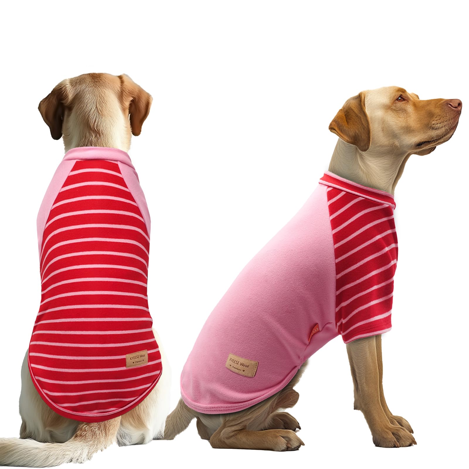 Kyeese 2Pack Dog Sweaters Soft Dog Sweaters For Large Dogs Fleece Dog Sweater Dog Coats Dog Sweaters For Medium Dogs Boy Stretch