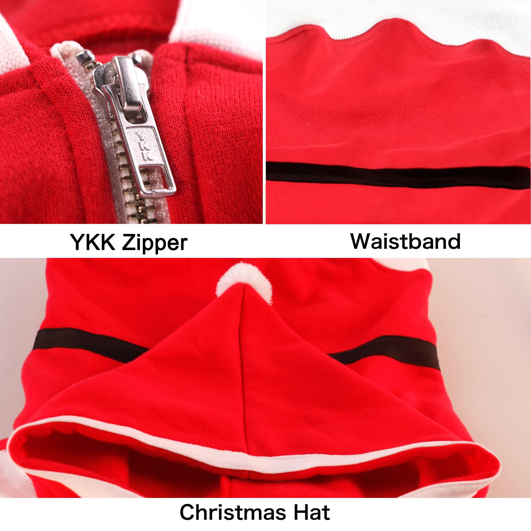 Arunners Santa Claus Father Christmas Costumes Clothes For Extra Large Dogs Hoodies Labrador Rottweiler Great Dane, Red, 5X-Larg