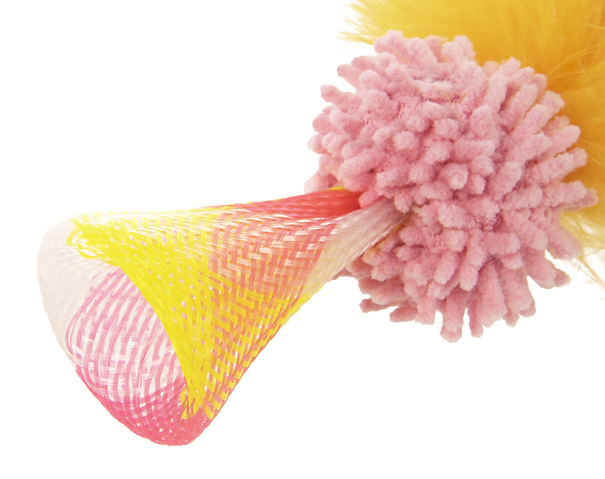 Smartykat Silly Springer Mesh Popup Cat Toy - Orange, One Size