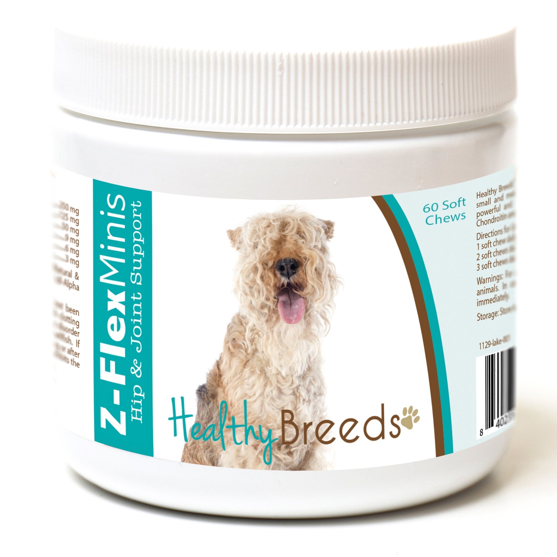 Healthy Breeds Lakeland Terrier Z-Flex Minis Hip and Joint Support Soft Chews 60 Count