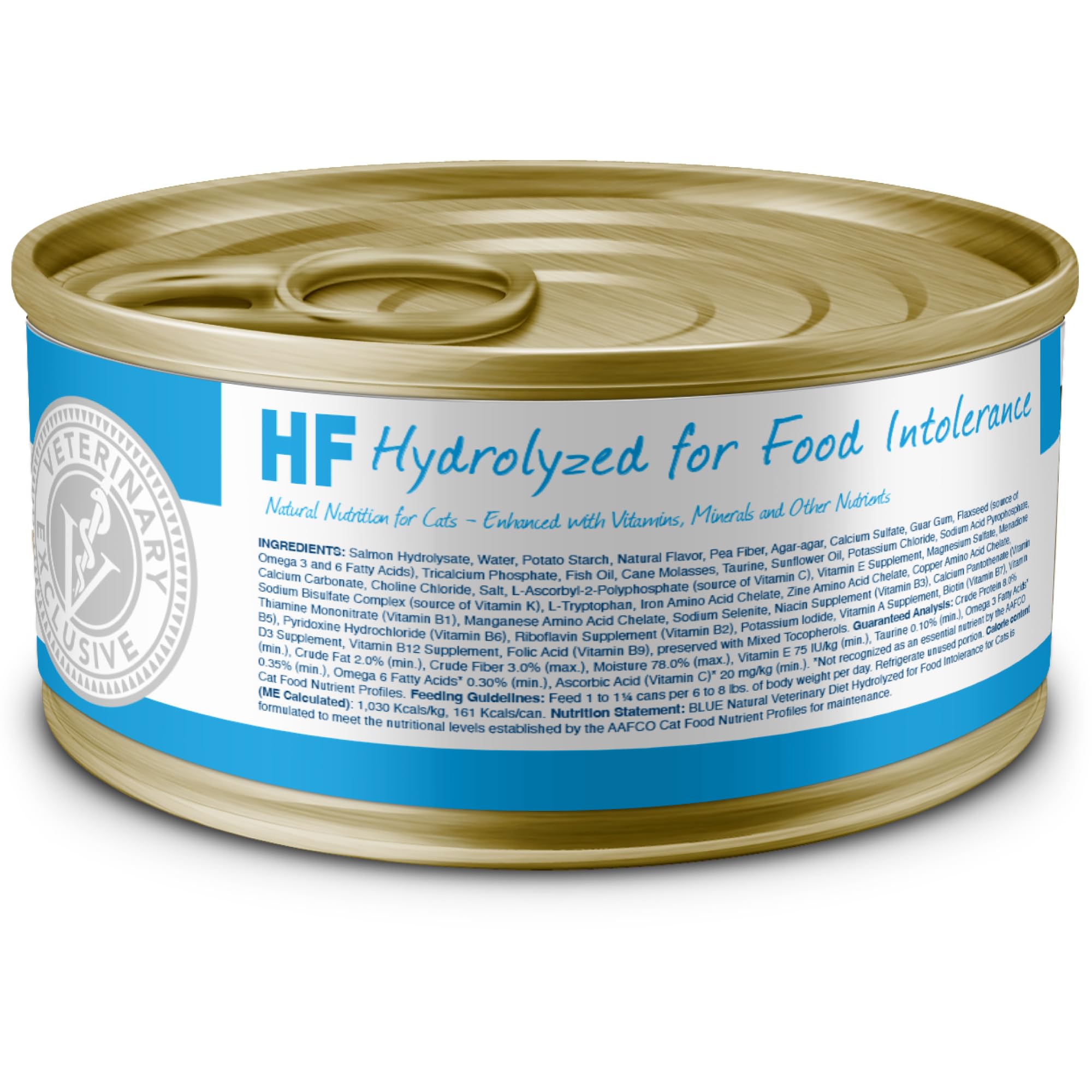 Blue Buffalo Natural Veterinary Diet HF Hydrolyzed for Food Intolerance Wet Cat Food, Veterinarians Prescription Required, Salm