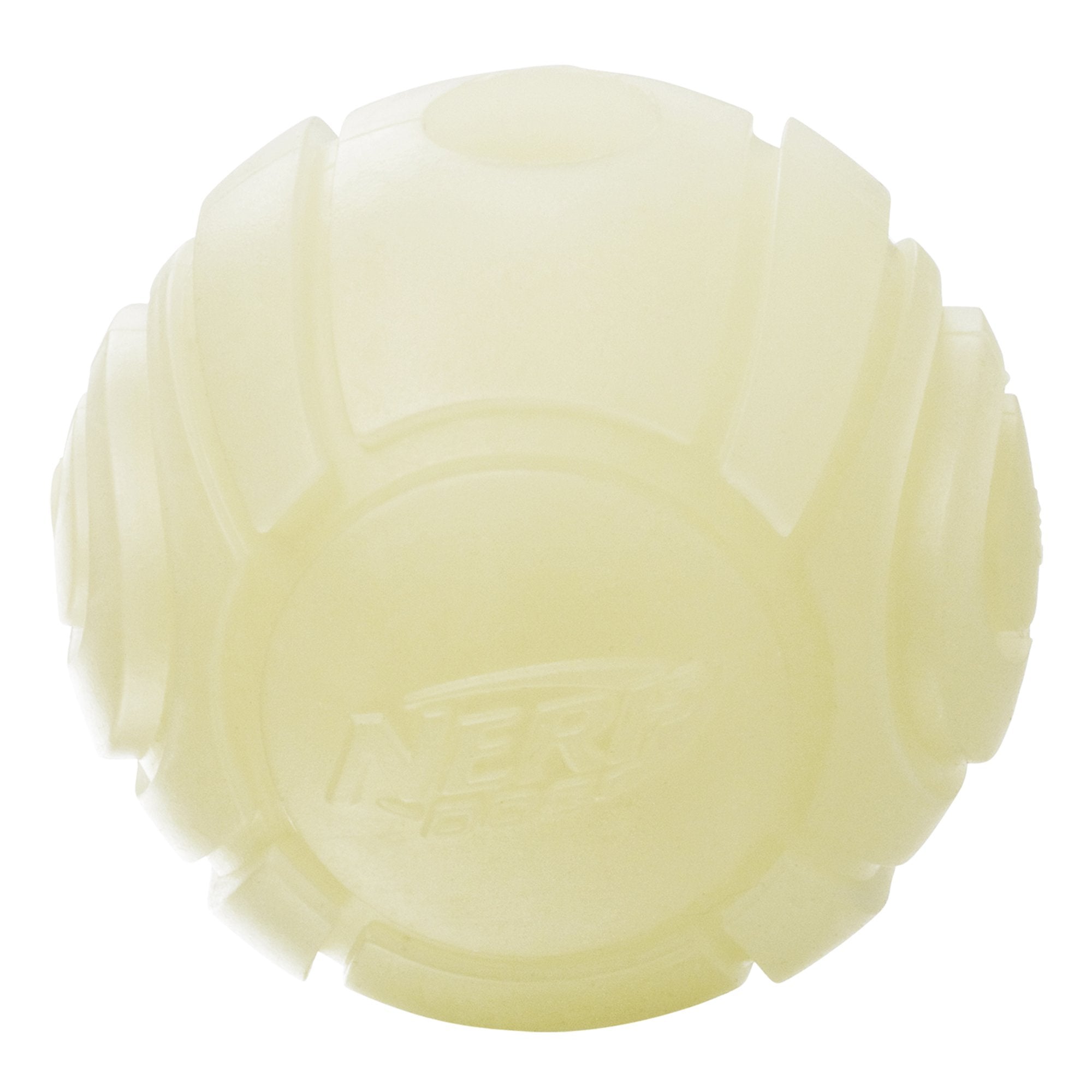 Nerf Dog Tennis Ball Blaster Dog Toy White, 2.5 Inch Glow Reload Ball