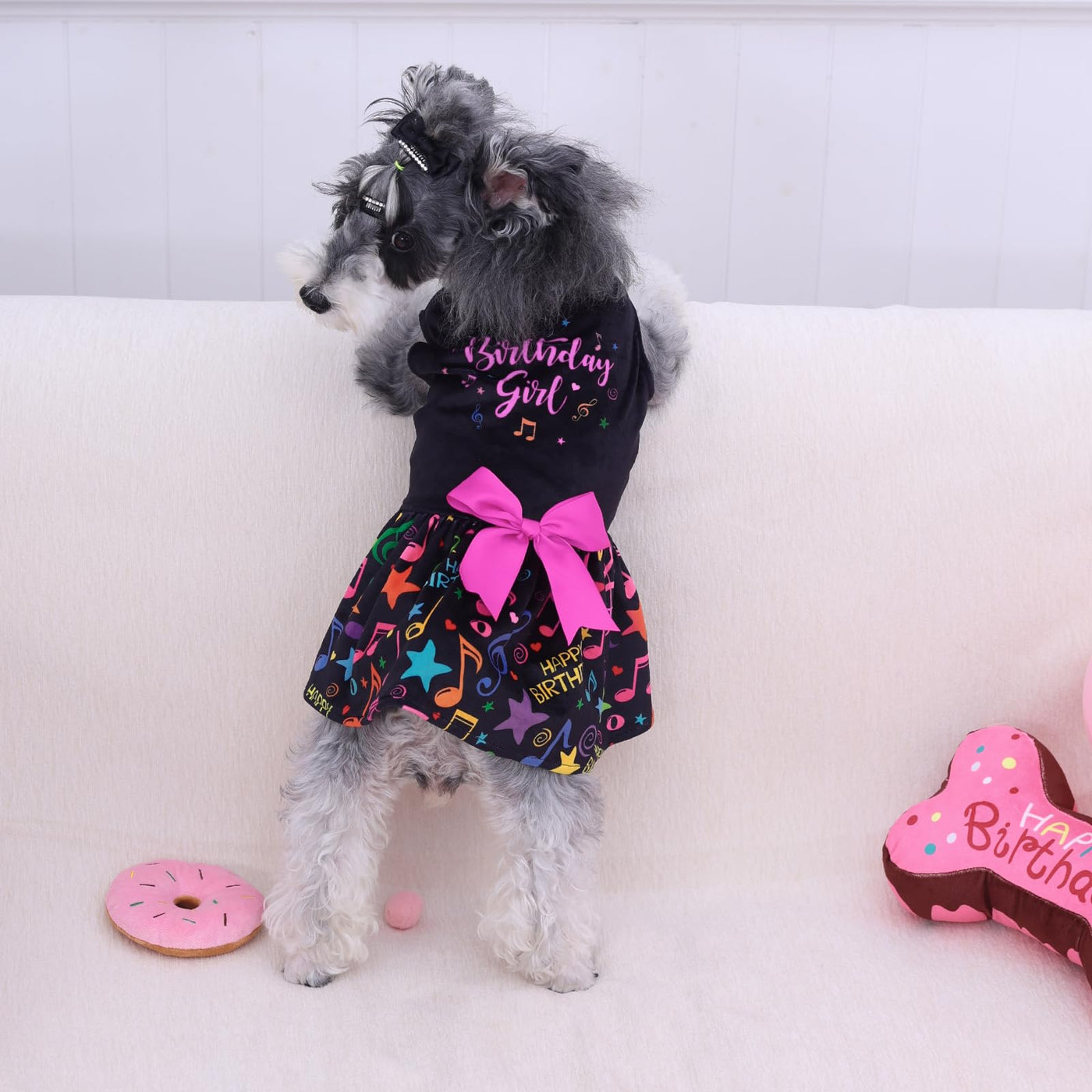 Cutebone Birthday Dog Dresses Velvet Holiday Small Dogs Clothes Onesie –  Petocart