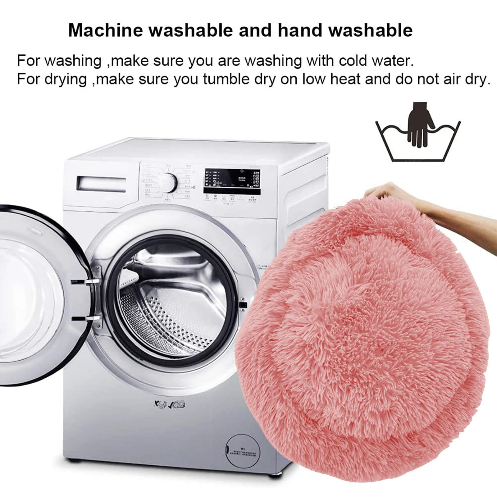 Nisrada Dog Bed For Small Medium Large Dogs, 27 Inch Calming Dogs Bed, Washable-Round Cozy Soft Pet Bed For Puppy And Kitten Wit