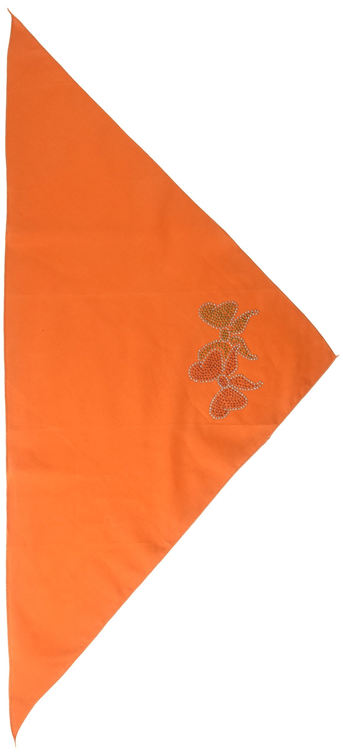 Mirage Pet Products Christmas Bows Rhinestone Bandana, Large, Orange