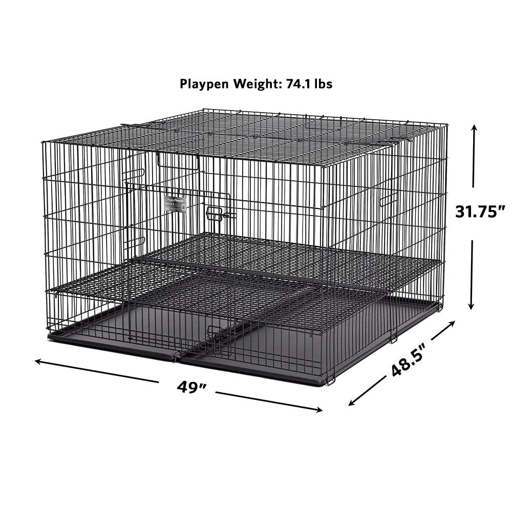 MidWest Homes for Pets Puppy Playpen Crate - 248-05 Grid & Pan Included