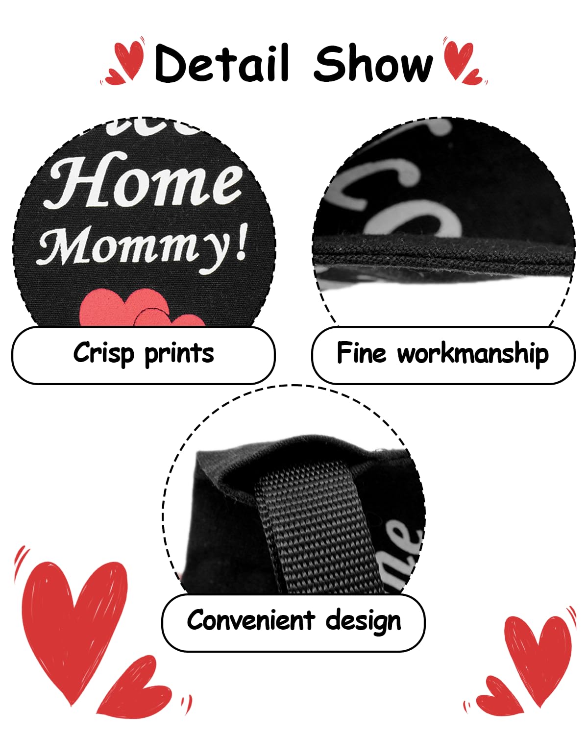 Pet Show 2 Pack Welcome Home Daddy Mommy Dog Bandanas For Small Medium Dogs Reversible Slip On Bibs White Black Washable Scarf S