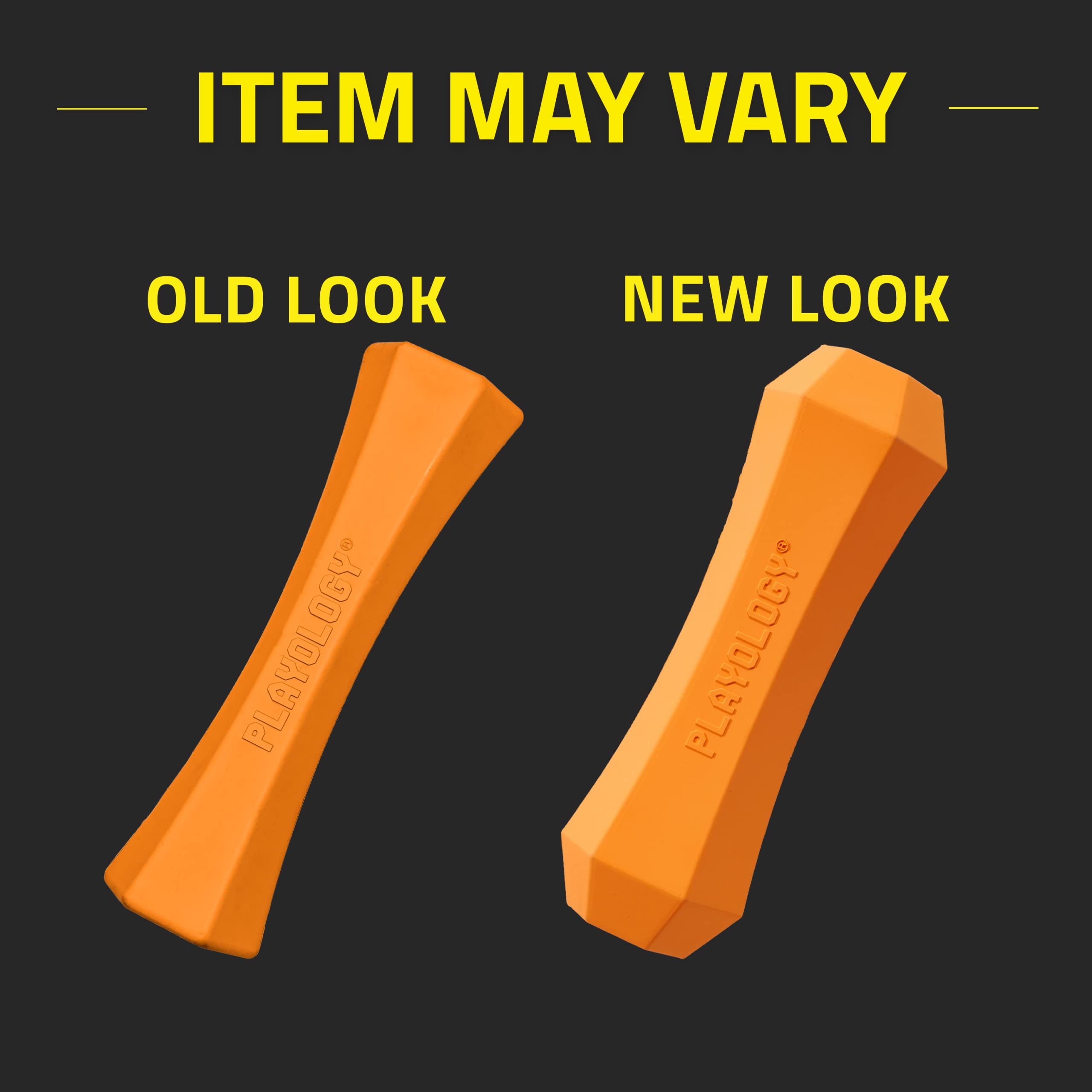 Playology Squeaky Chew Stick Dog Toy for Large Dogs - Cheddar Cheese Scented, Non-Toxic Rubber, Ideal for Moderate Chewers