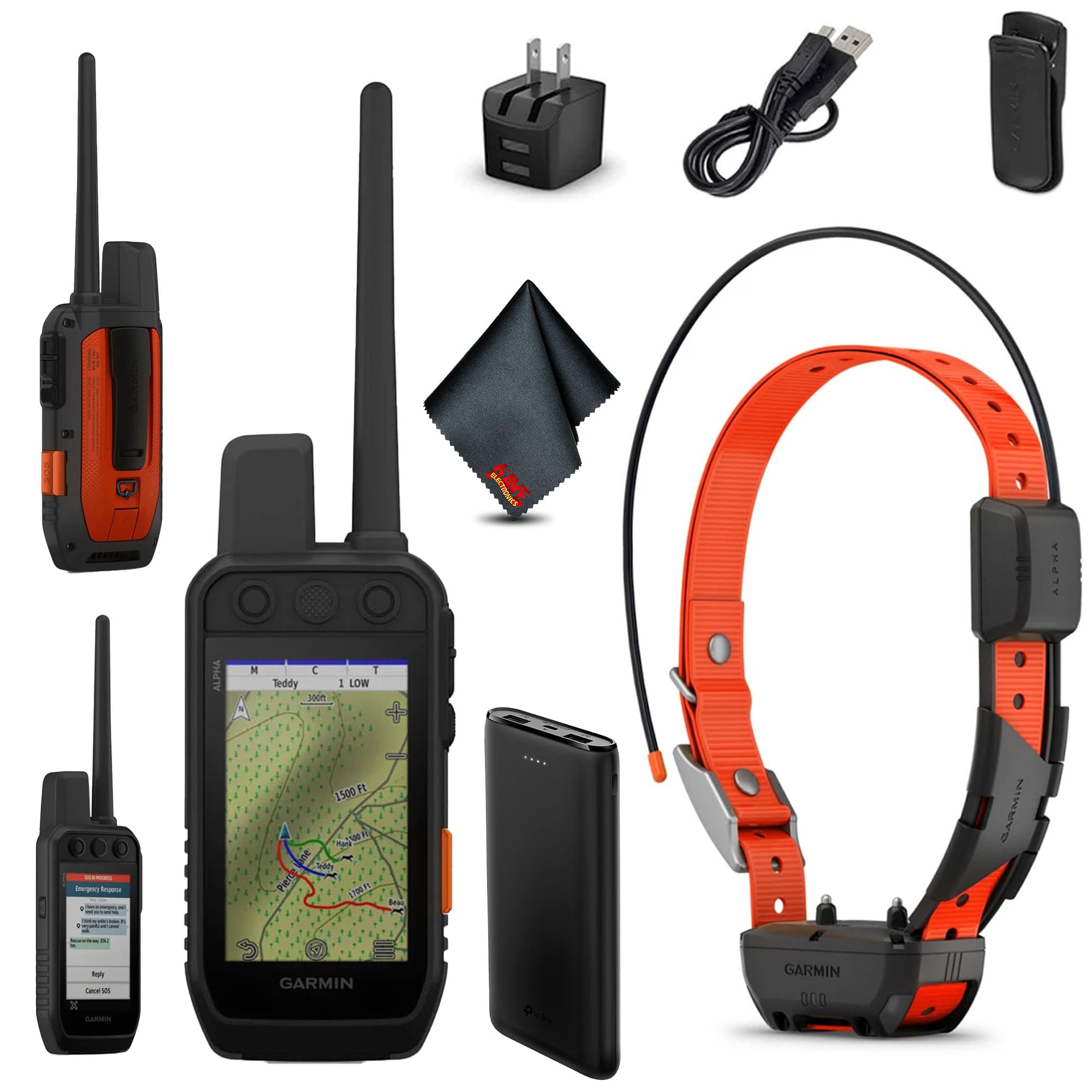 Garmin Alpha 300i Handheld Advanced Tracking and Training System with inReach Satellite Technology Bundle with Garmin Dog Collar