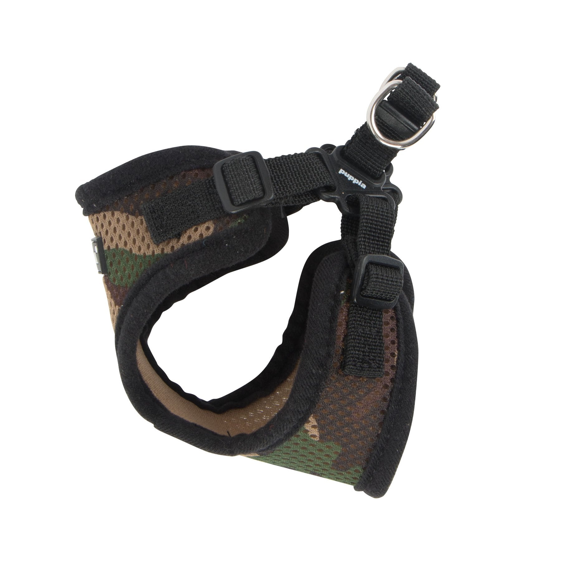 Puppia Para-Hc1533-Ca-S Camo Soft Harness C Pet-Vest-Harnesses, Small