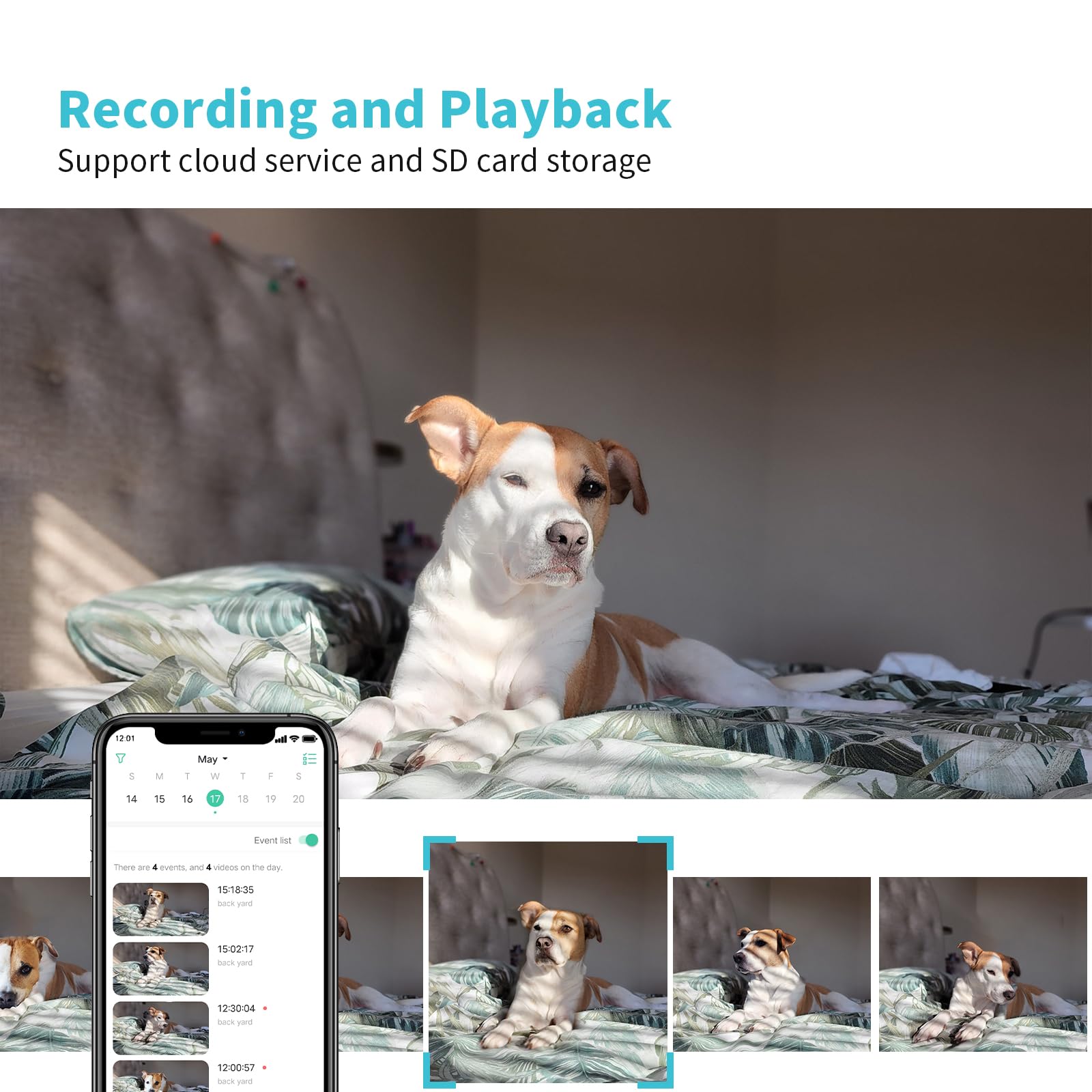 Pet Camera, 2K Hd Dog Camera With Phone App, 360?Pan/Tilt View Puppy Cam, One Click Call For Baby Monitor, Magivpix Night Vision,Motion Tracking Alarm With Cloud/Local Sd,Home Indoor Security Cam