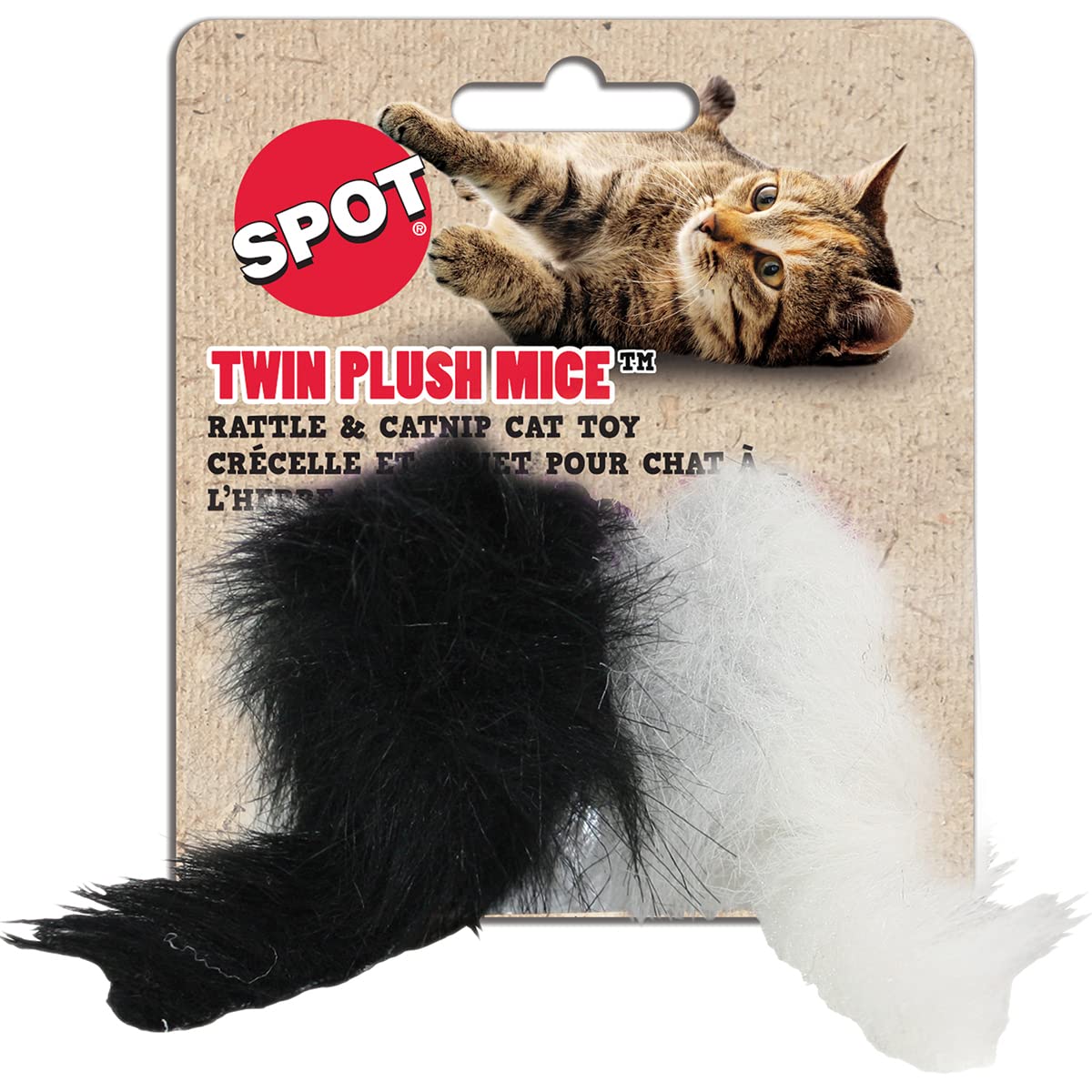 Cat Toy, Plush Mice With Catnip, 2Pk.