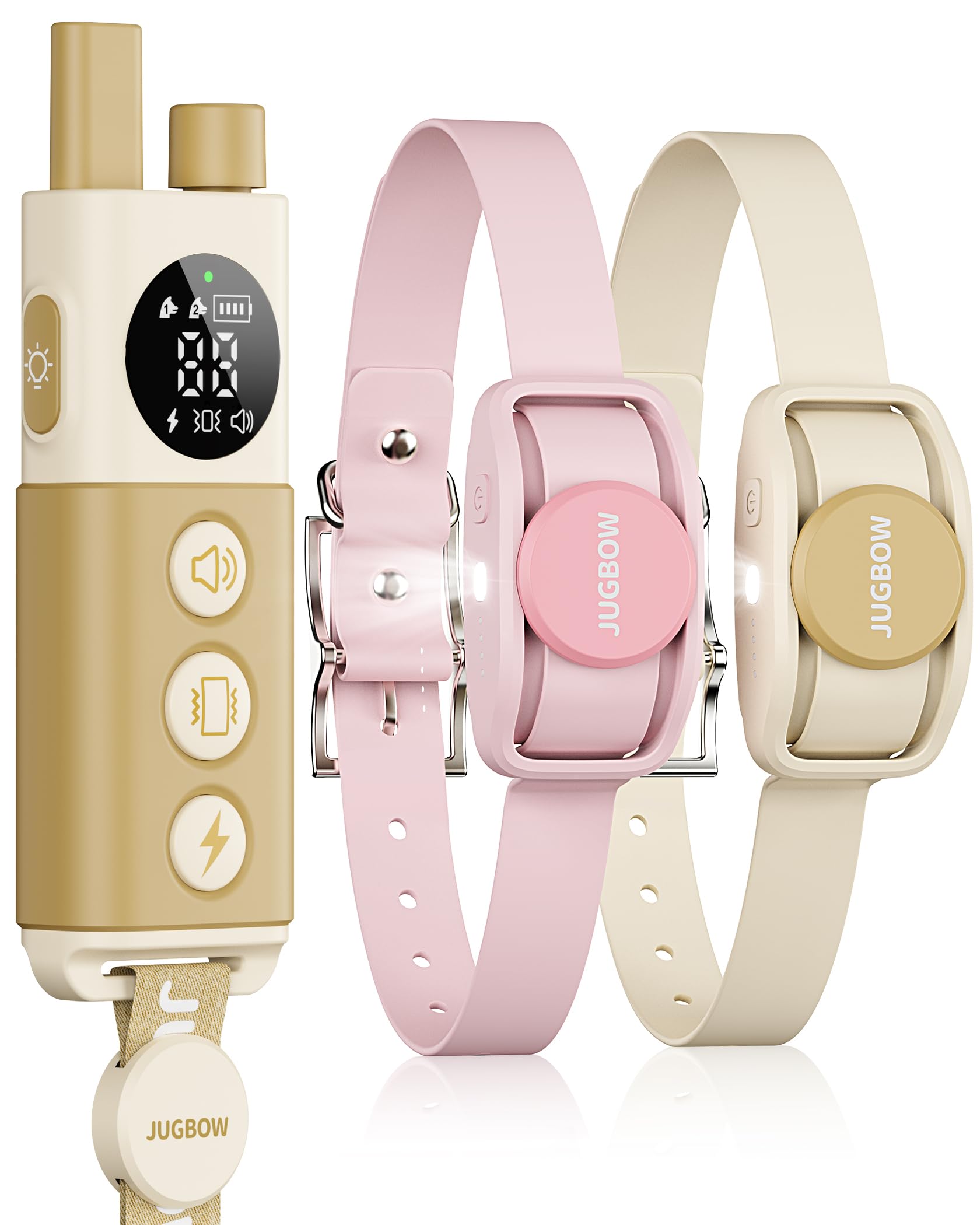 Jugbow Dog Training Collar For 2 Dogs - 4200Ft Remote Control With 3 Training Modes, Electric Collar With Led Light & Ipx8-Water