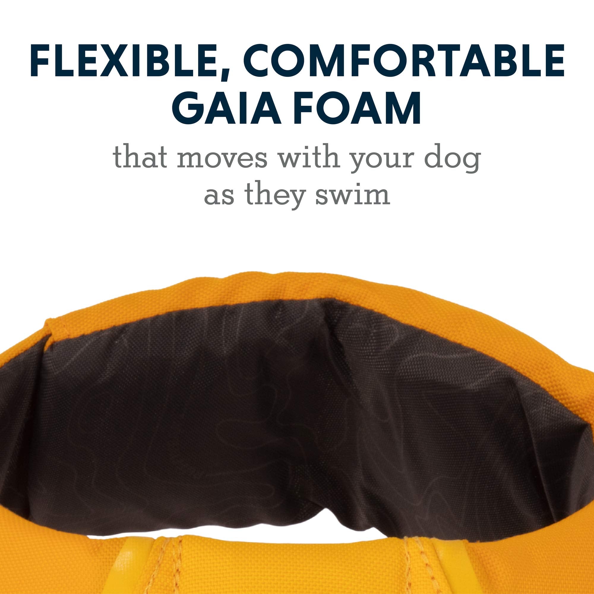 Ruffwear, Float Coat Dog Life Jacket, Swimming Safety Vest With Handle, Wave Orange, Large