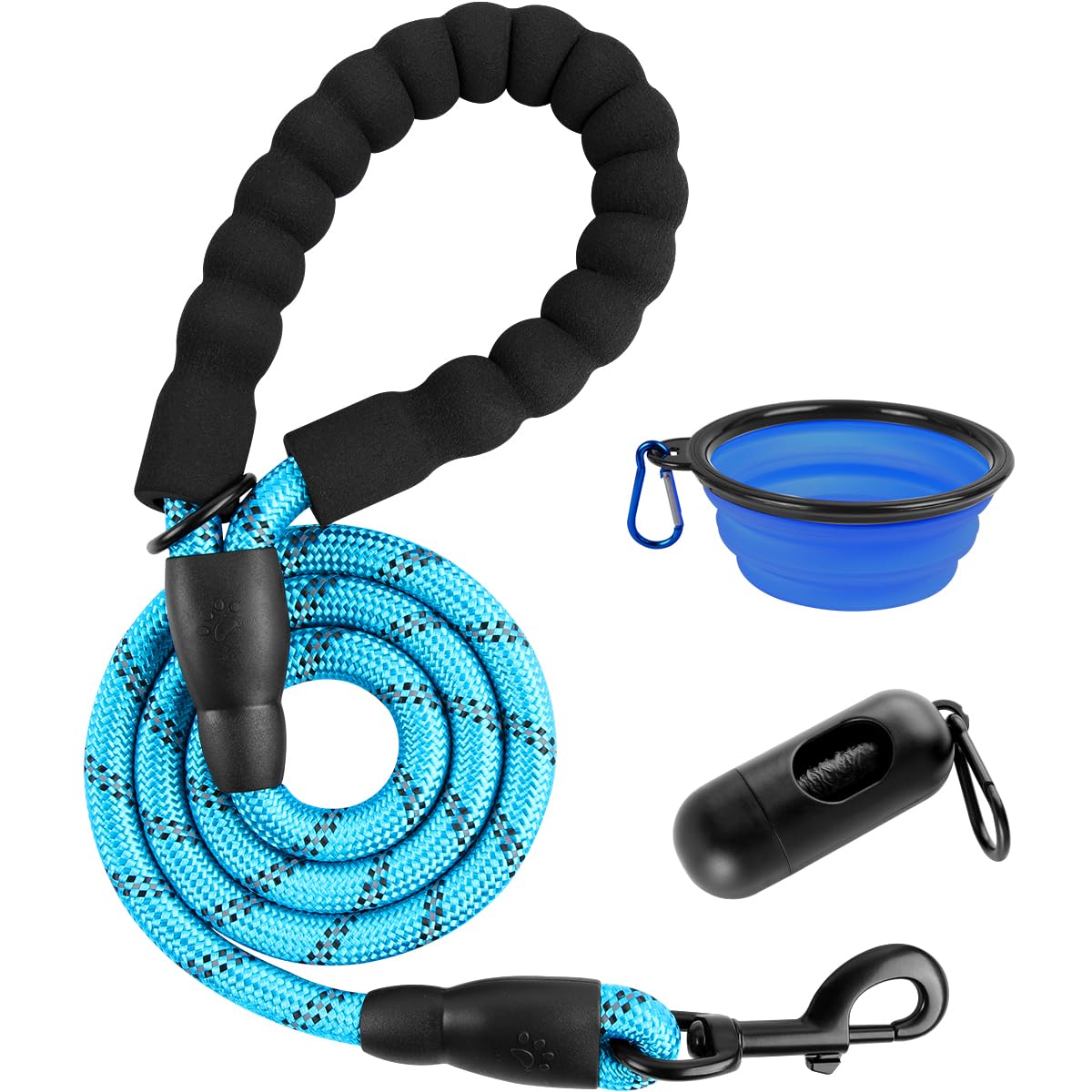 Barkbay Dog Leashes For Large Dogs Heavy Duty Dog Leash 4/5/6 Ft With Comfortable Padded Handle And Highly Reflective Threads Fo