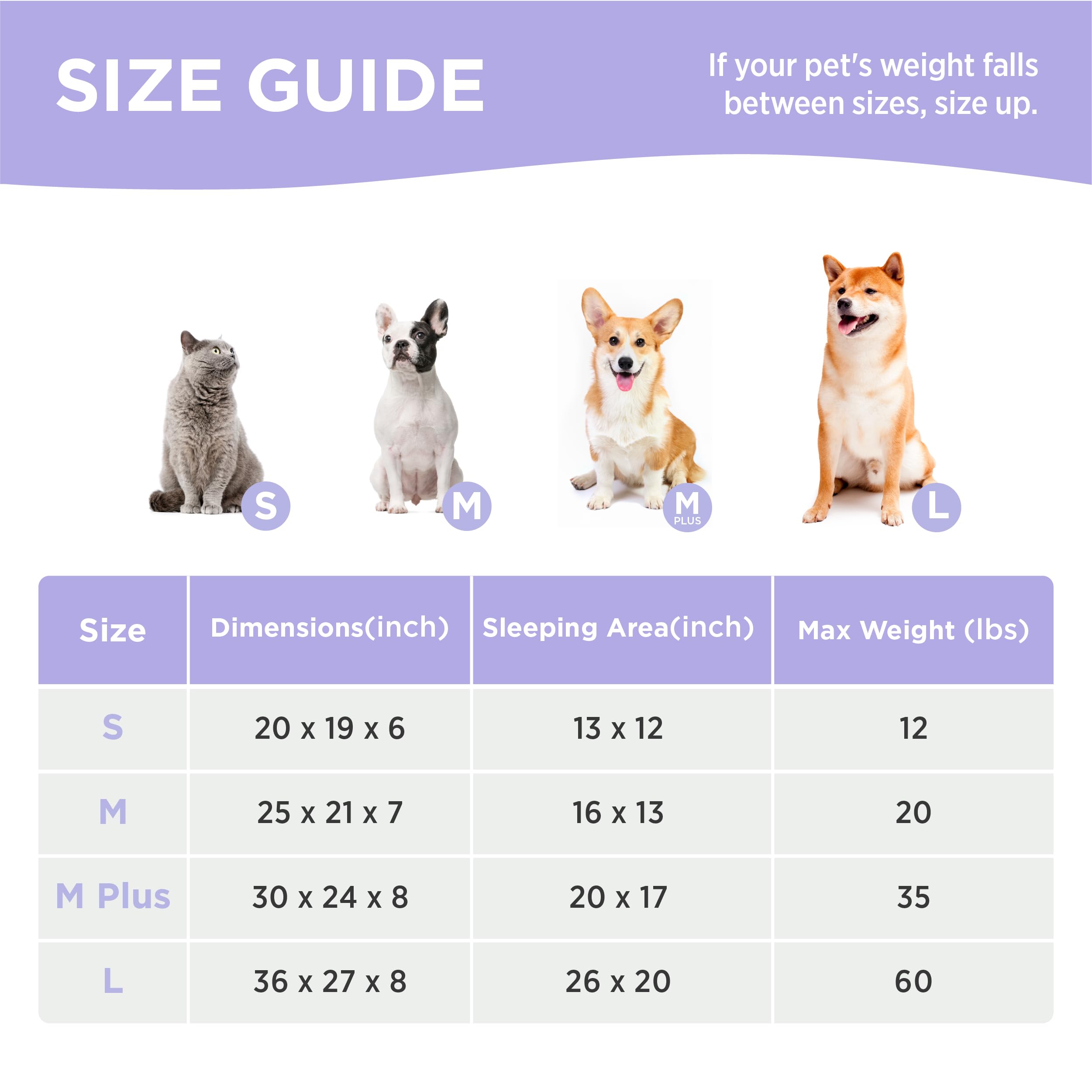 Lesure Fluffy Dog Beds for Medium Dogs - Rectangle Orthopedic Calming Pet Sofa,Plush Bubble Bolster Pet Bed with Removable Washa