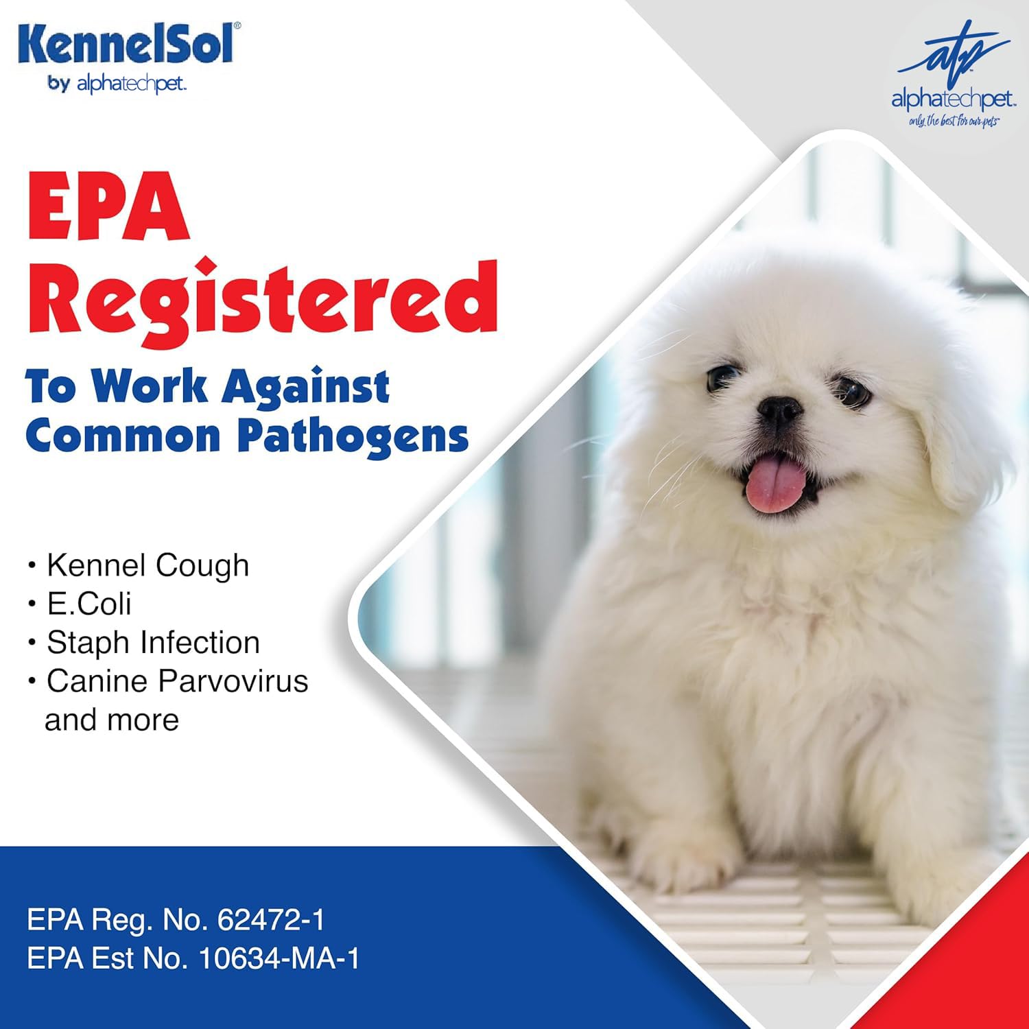 Atp 1-Step Kennel Cleaner - Epa Registered Liquid Concentrate Disinfectant And Deodorizer, Effective Against Bacteria And Viruse