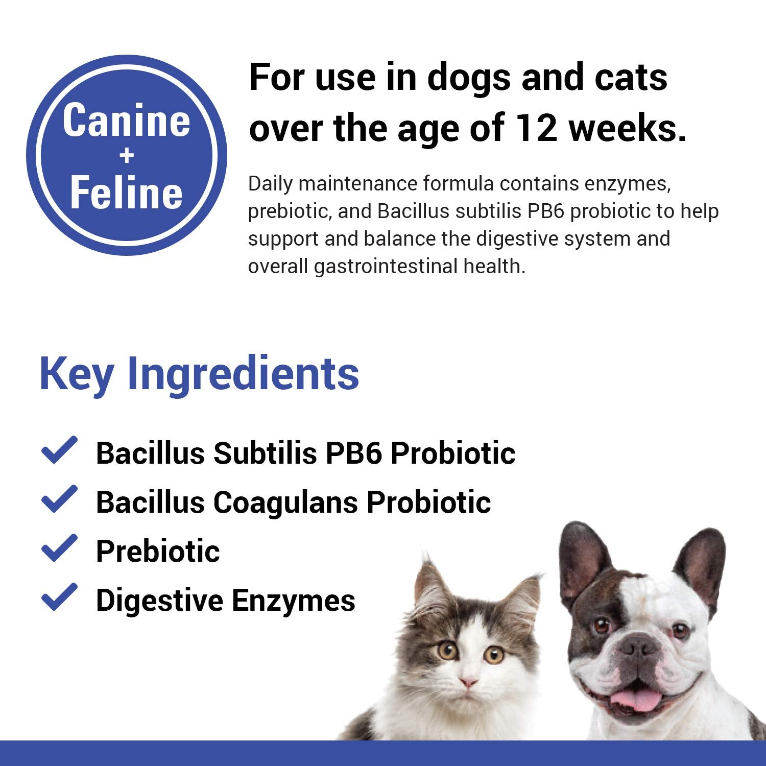 Vet Classics Protegrity EZ Probiotic Health Supplements for Dogs, Cats - Dog Digestive Support, Pet Gastrointestinal Health, Cat