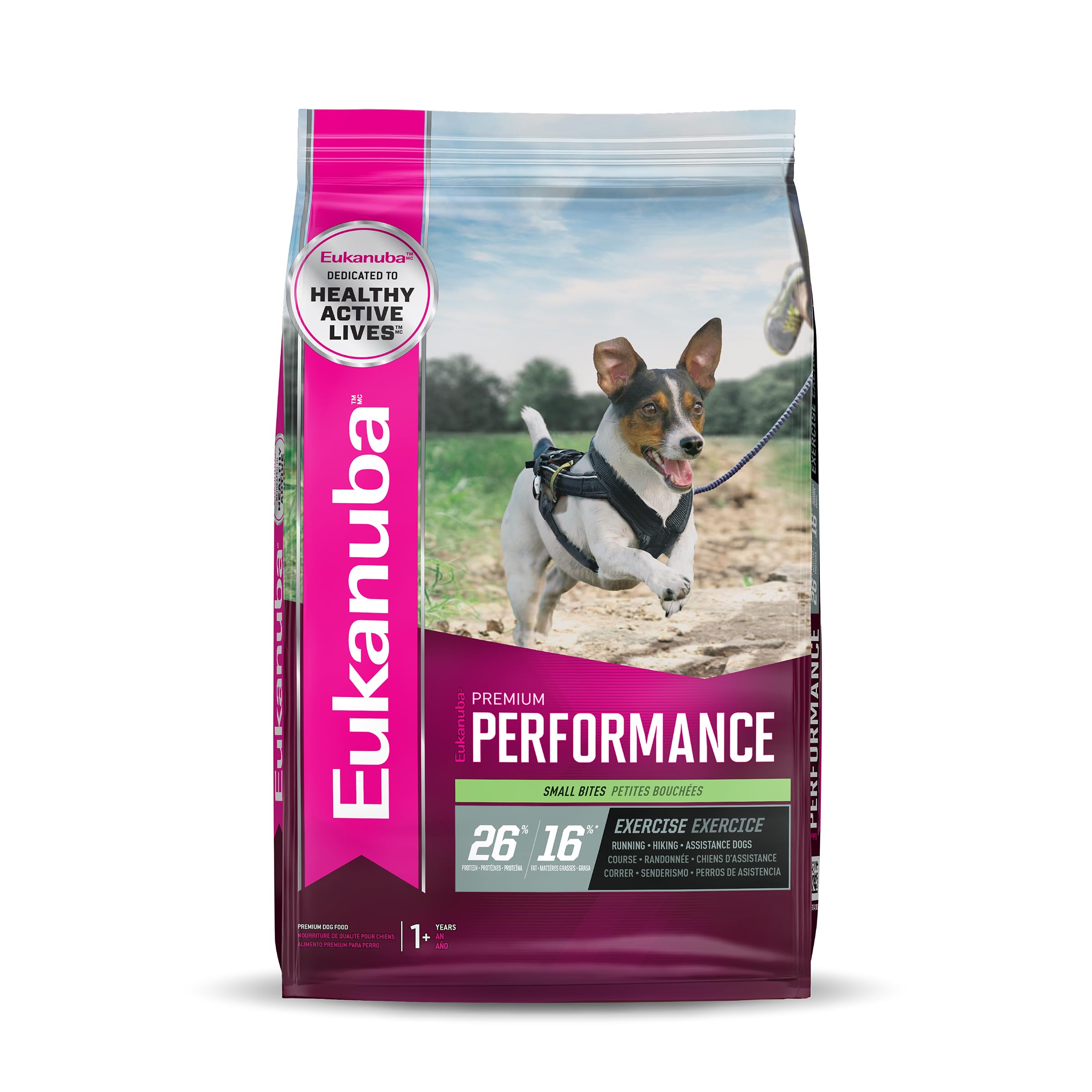 Eukanuba Adult Premium Performance 26/16 Exercise Small Bites Dry Dog Food, 3.5 lbs.