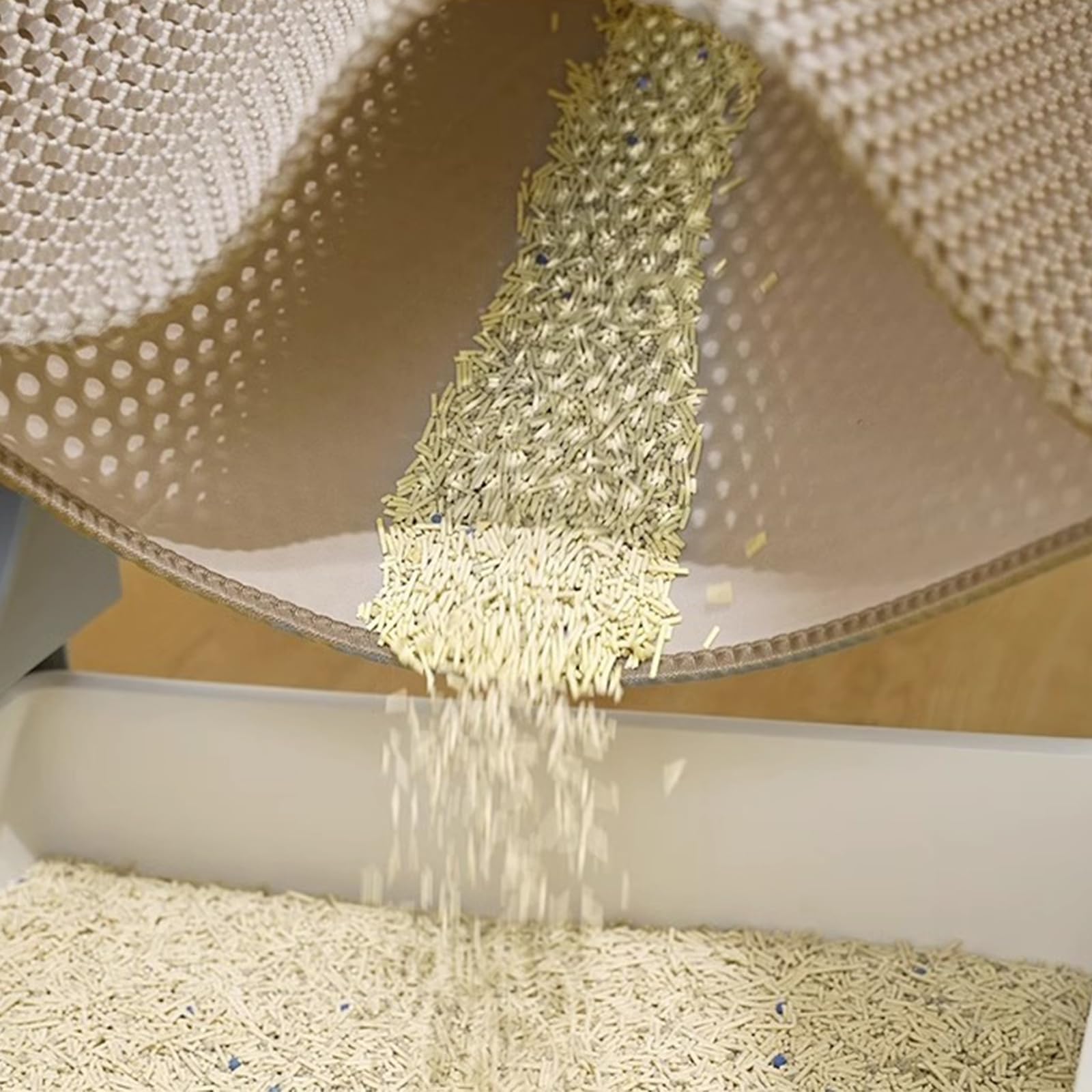 Erhaog Cat Litter Mat Litter Trapping Mat, 46X26 / 35X24 / 30X22 / 24X16 Inch Honeycomb Double Layer Design Urine And Water Proo