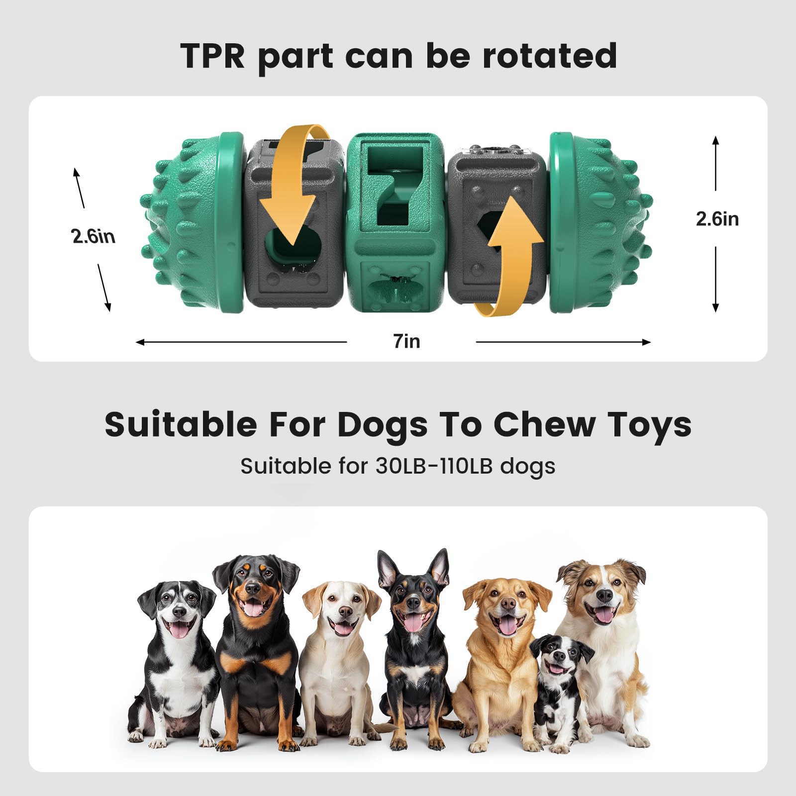Gardner Pet Dog Puzzles, Treat Dispensing Dog Toys, Alternative to Slow Feeder Dog Bowls, Teeth Cleanning Dog Interactive Toys f