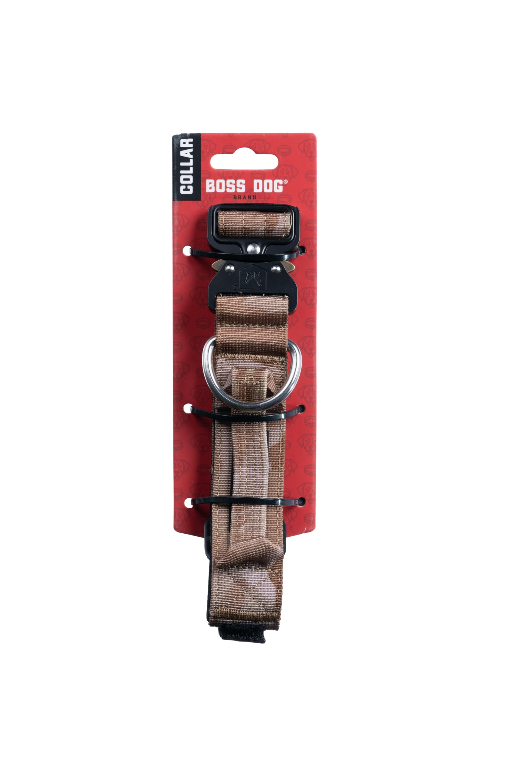 Boss Dog Tactical Collar, Tan Camo, Medium