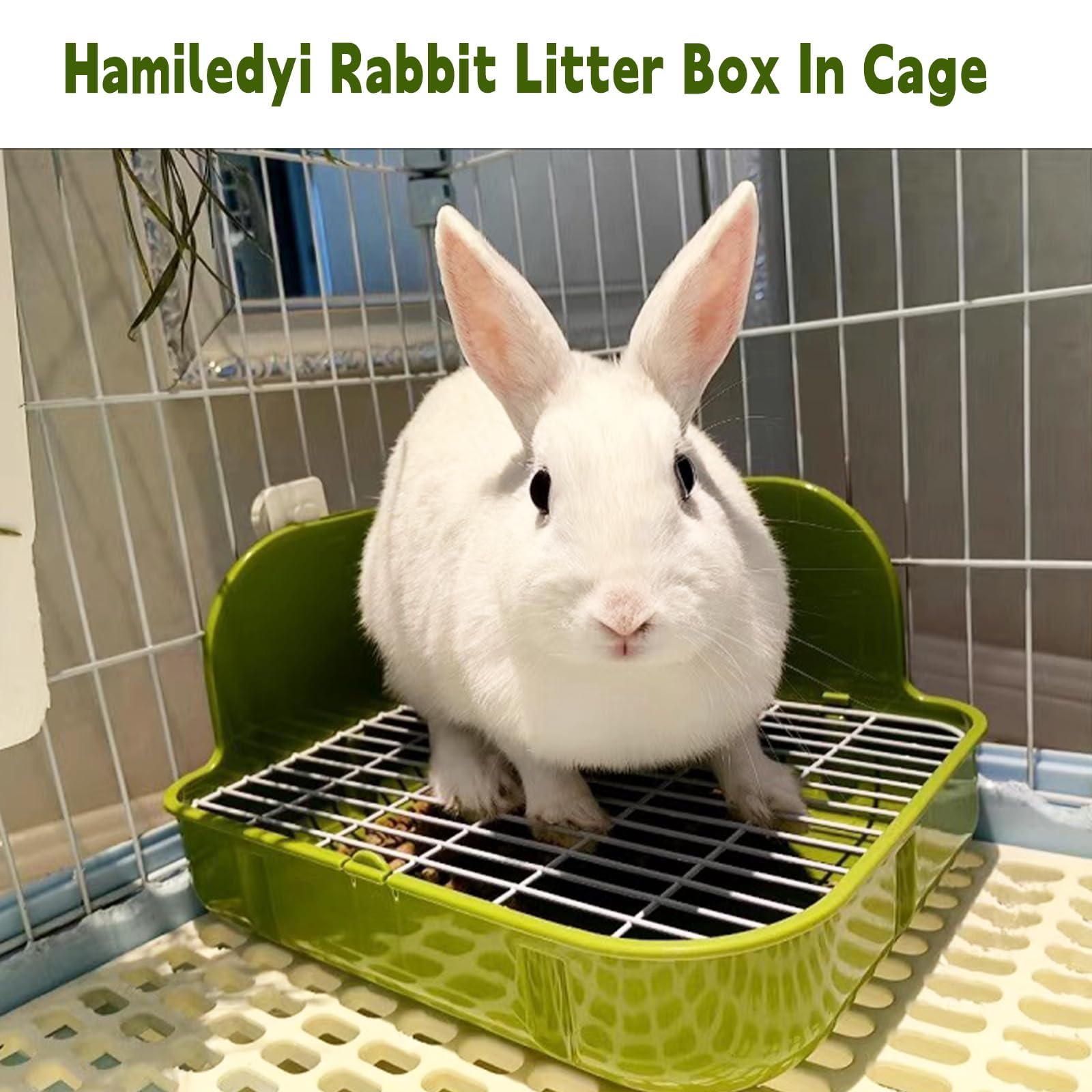 2Pcs Rabbit Litter Box Trainer Bunny Corner Toilet Rat Litter Pan For Cage With Scoop & Disposable Liner For Bunny Guinea Pig Fe