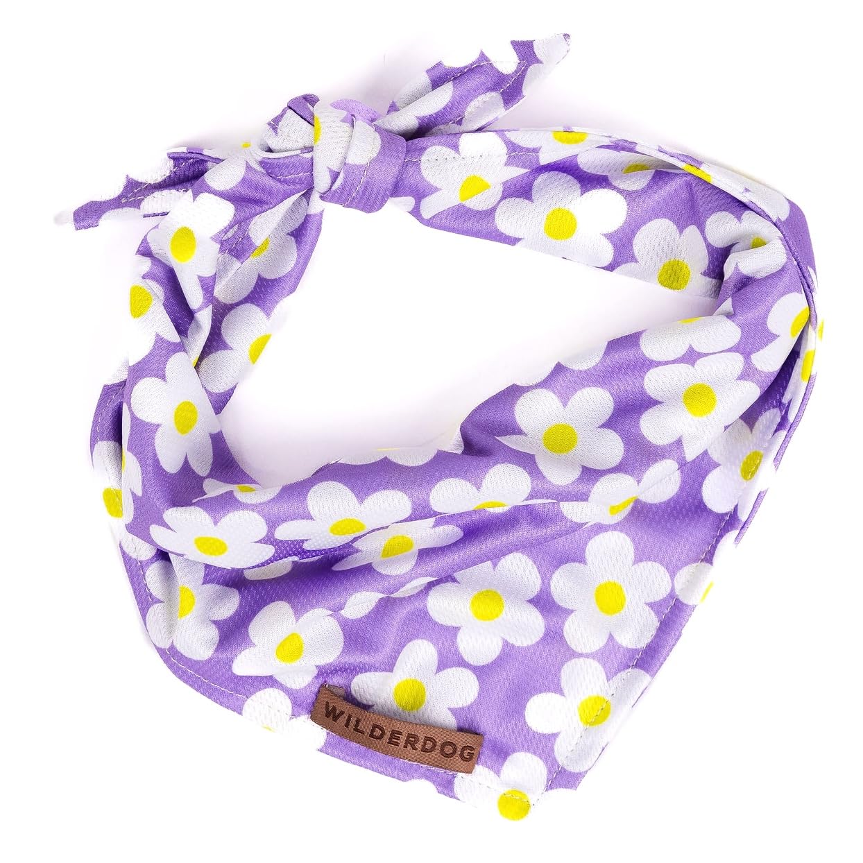 Wilderdog Dog Bandana With Lightweight Quick Drying Poly-Blend Mesh Material In Daisy