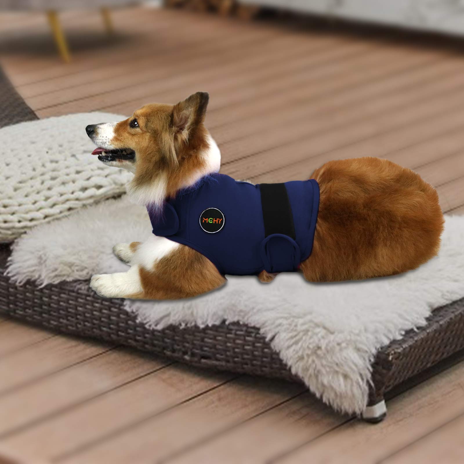 Mchy Dog Anxiety Vest, Anxiety Relief For Dogs, Dog Calming Coat (Navy Xl)