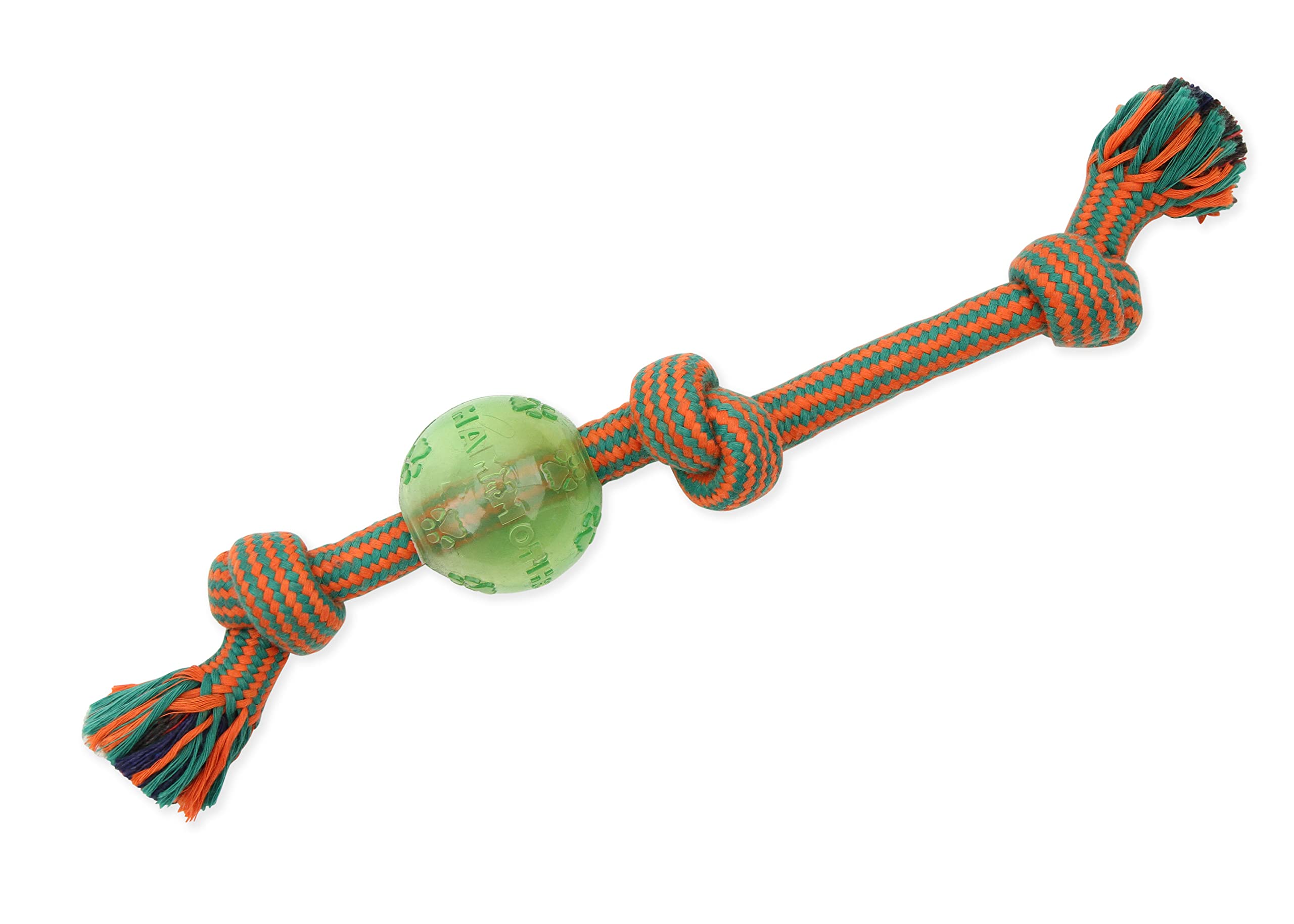 Mammoth Pet Products Small 11' Extra 3 Knot Tug W/Tpr Ball