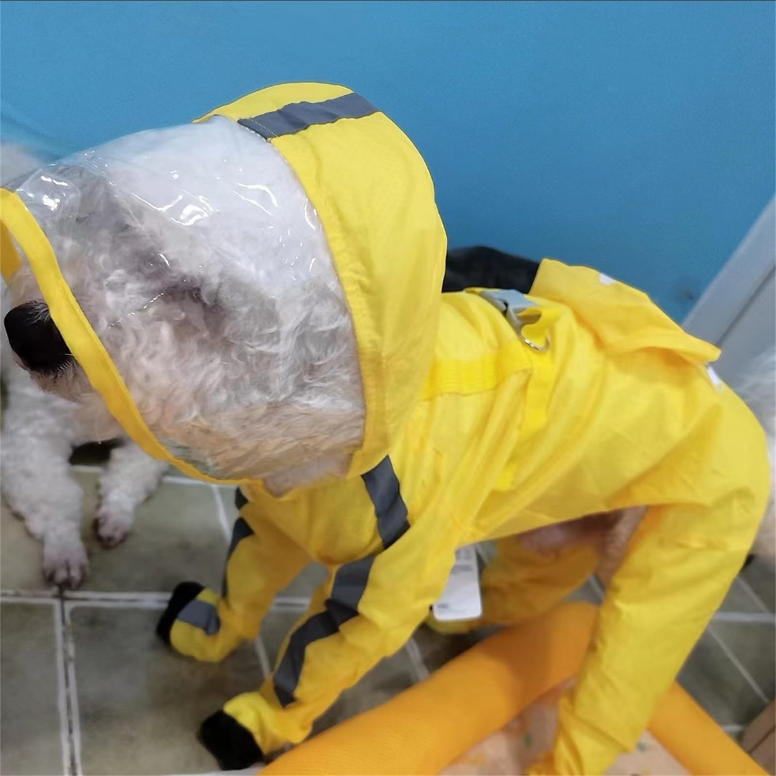 Yeduzyn Dog Raincoat With Boots - Waterproof Jacket With Hood For Small, Medium & Large Dogs, Reflective Strap, Lightweight Rain