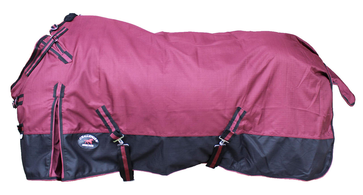 Challenger 74'' 1200D Turnout Rain Horse Sheet Light Winter Blanket Gusset 355