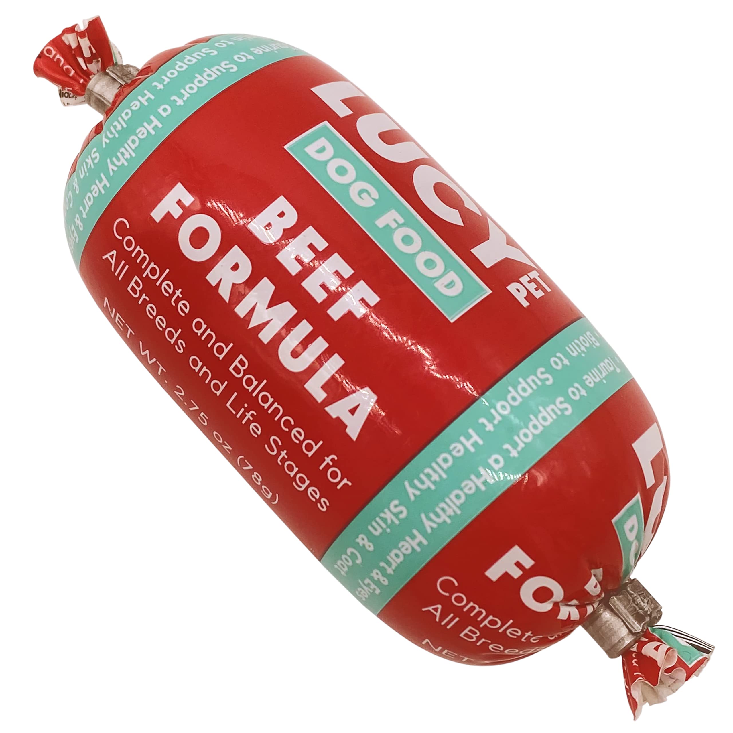 Lucy Pet Products Beef Formula Dog Food Roll 36 Count 2.75 Ounce Rolls, 100600044