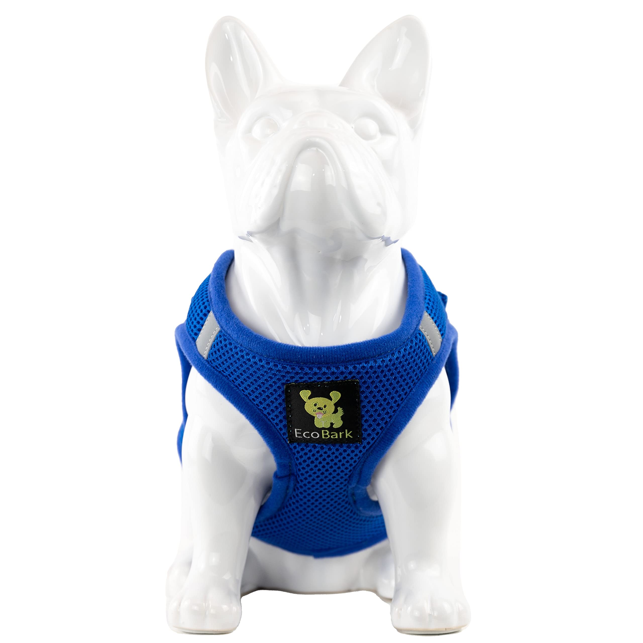 Ecobark Step In Dog Harness - Reflective Soft Luxurious Mesh Dog Harnesses For Xxs, Xs, Small, And Medium Dogs - Eco-Friendly Comfort Secure Halter No Pull Adjustable Pet Vest (Royal Blue, Xs)