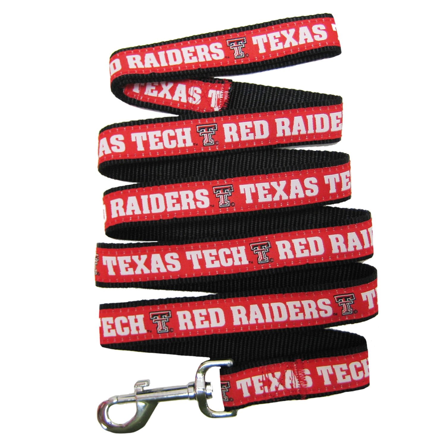 Pets First Collegiate Pet Accessories, Dog Leash, Texas Tech Red Raiders, Small