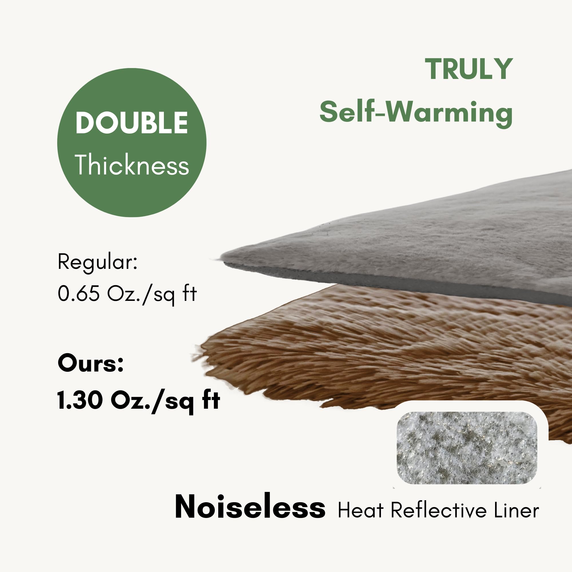 Petfelix Self Warming Mat, 24''*20'' Non-Skid Thermal Pet Mat, Washable Outdoor Insulation For Cat House, Carrier Cat Bed, Brown