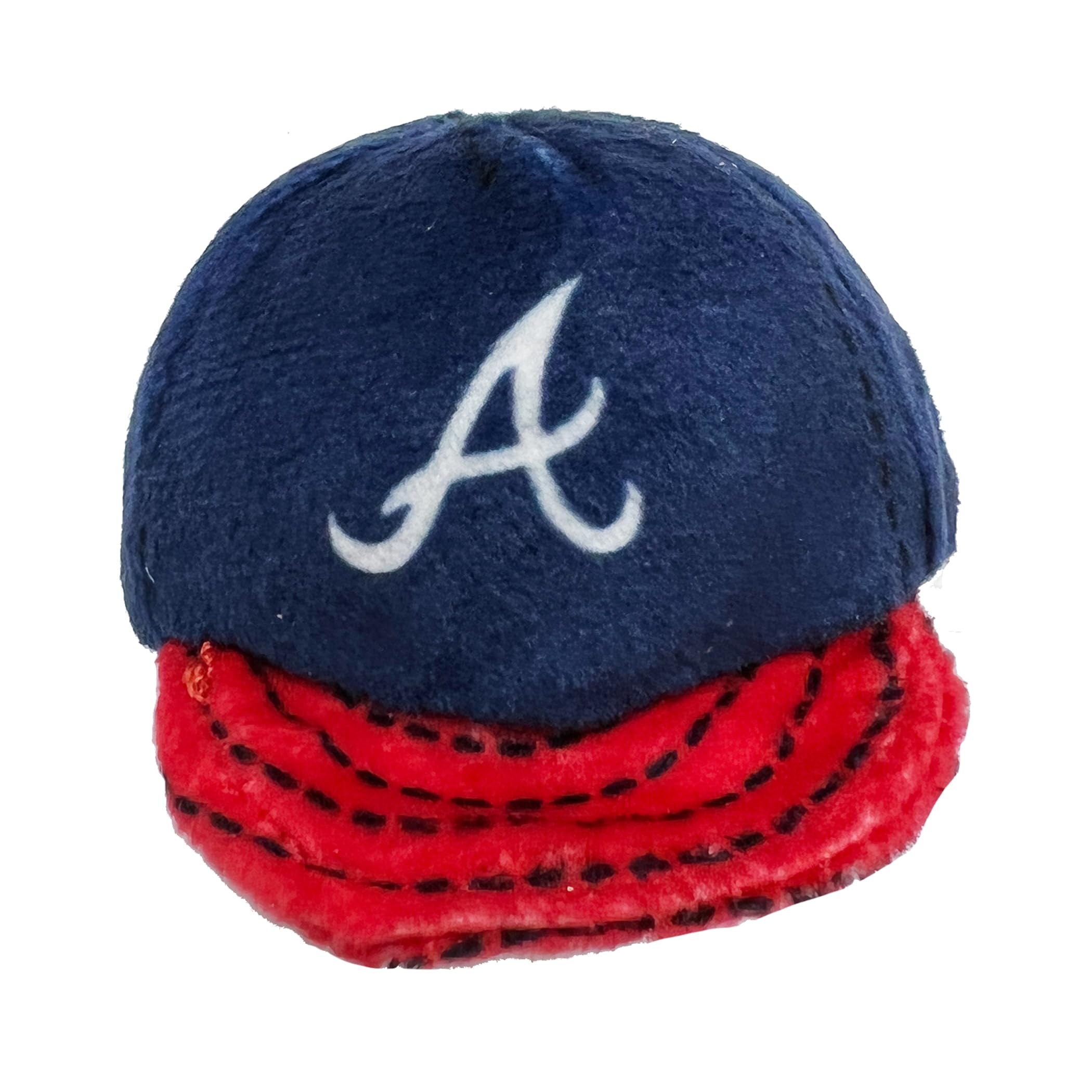 Best Plush Cat Toy - Mlb Atlanta Braves Complete Set Of 3 Piece Cat Toys Filed With Fresh Catnip. Incld: 1 Baseball Cap Cat Toy,