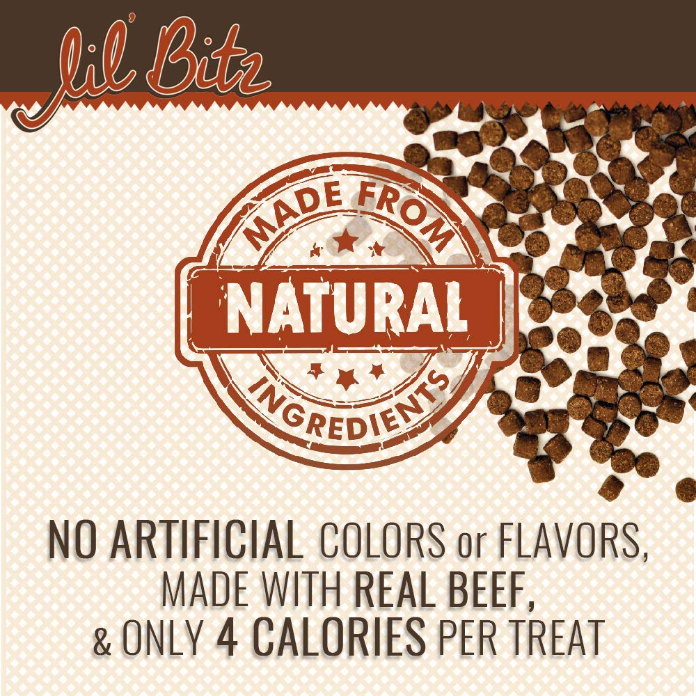 Lil Bitz Training Treats for Dogs and Cats (1 Pack, All Dog Sizes - Hickory Smoked Beef)