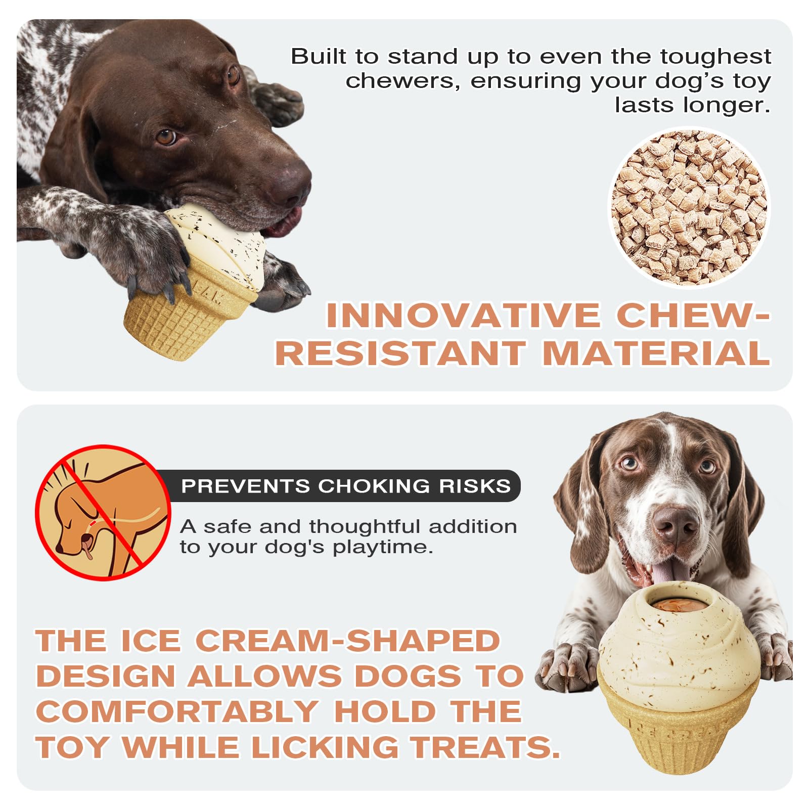 Multi-Functional Interactive Dog Toys, Treat Dispenser - Enrichment Puzzle, Frozen Slow Feeder Licking Toy for Medium/Large Dogs