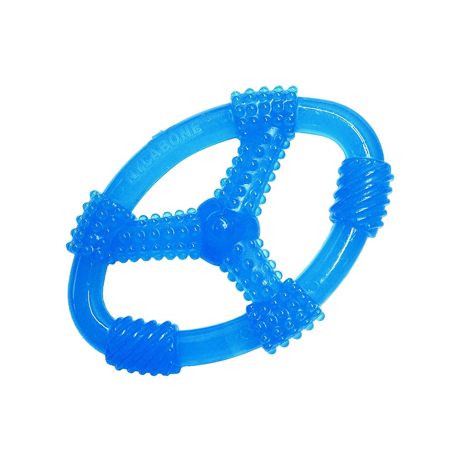 Nylabone 3 Pack of Spin Tug & Play Puppy Chew Toys, Large, Allergen-Free Peanut Butter Flavor