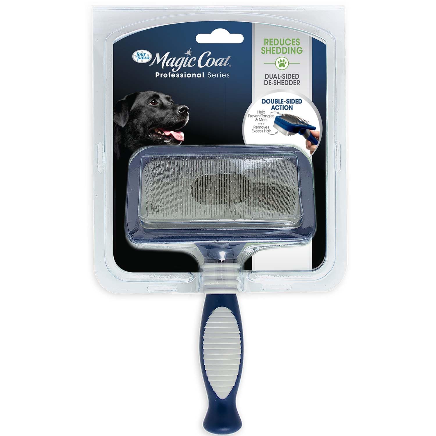 Four Paws Slicker Brush Shedding Blade Medium