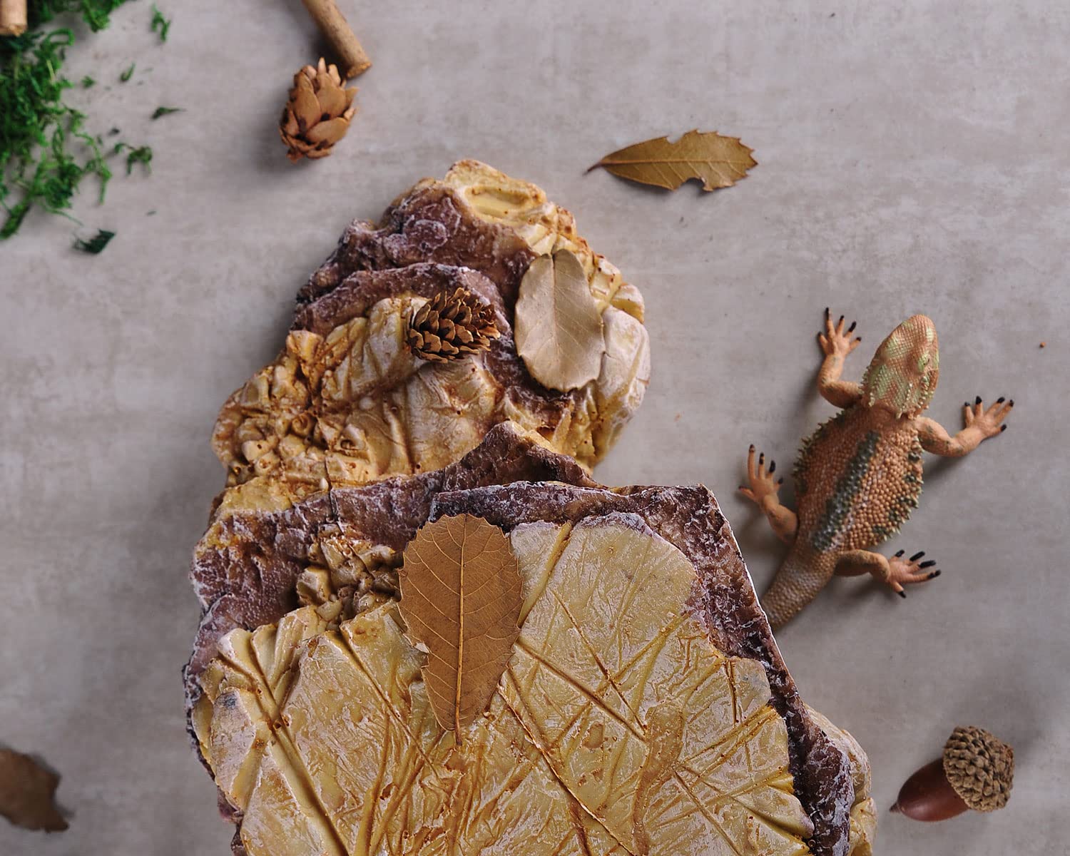 Ibwell Turtle Basking Climbing Platform Aquarium Fish Tank Ornament Reptile Climbing Ramp Decorations For Salamanders Amphibians Newts, Terrace Tortoise Resting - Sandybrown