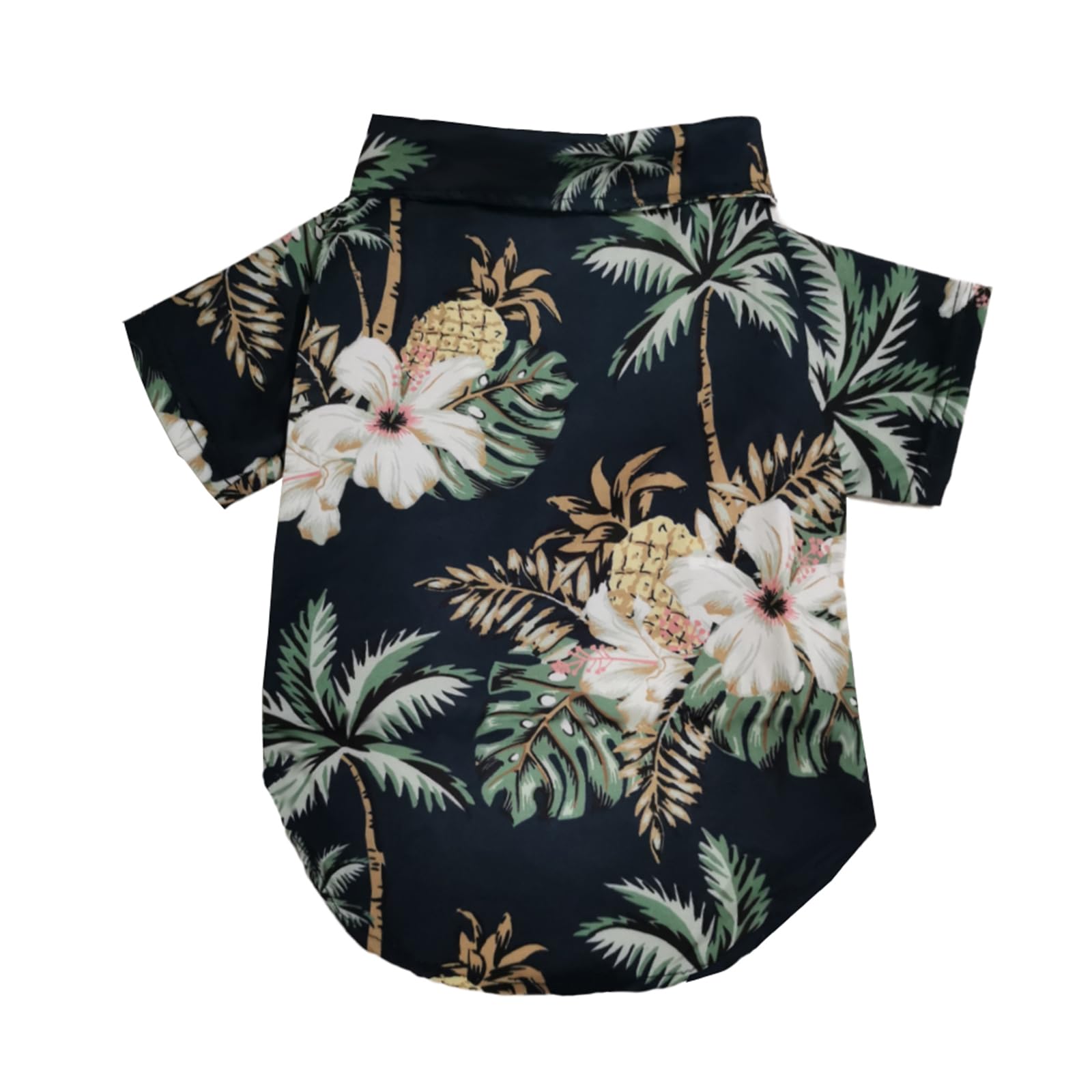 LHYZ PARK Hawaiian Beach Print Pet Dog Cat T-Shirts Cute for Small to Medium Dog Cats Shirt Clothes (2XL, Black)